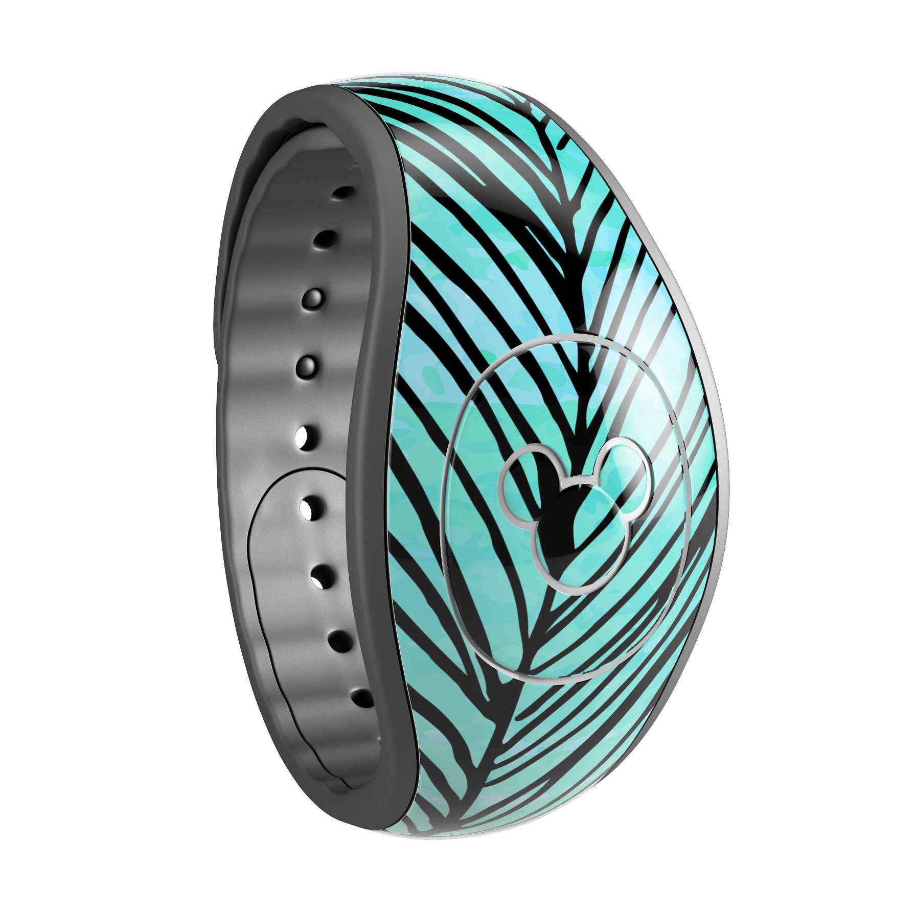 Colorful Pen & Watercolor Feathers decal skin wrap for Disney Magic Band, showcasing vibrant designs and high-quality finish.