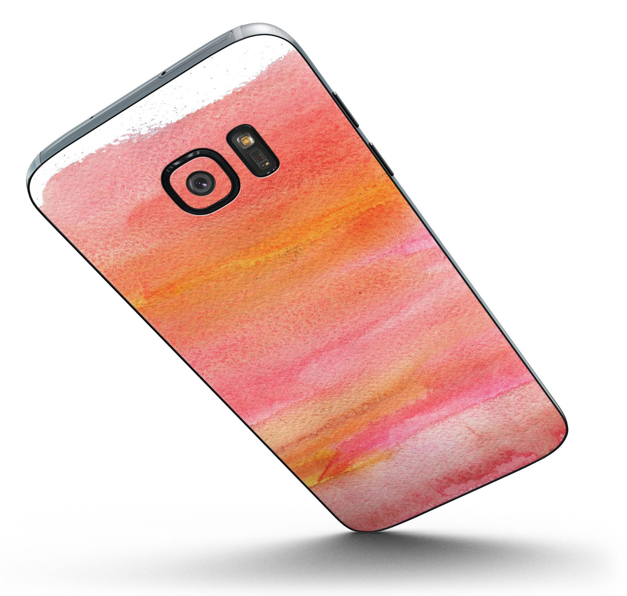 Pink 19 Textured Marble Full Body Skin-Kit for Samsung Galaxy S7, showcasing a stylish design and premium vinyl material.