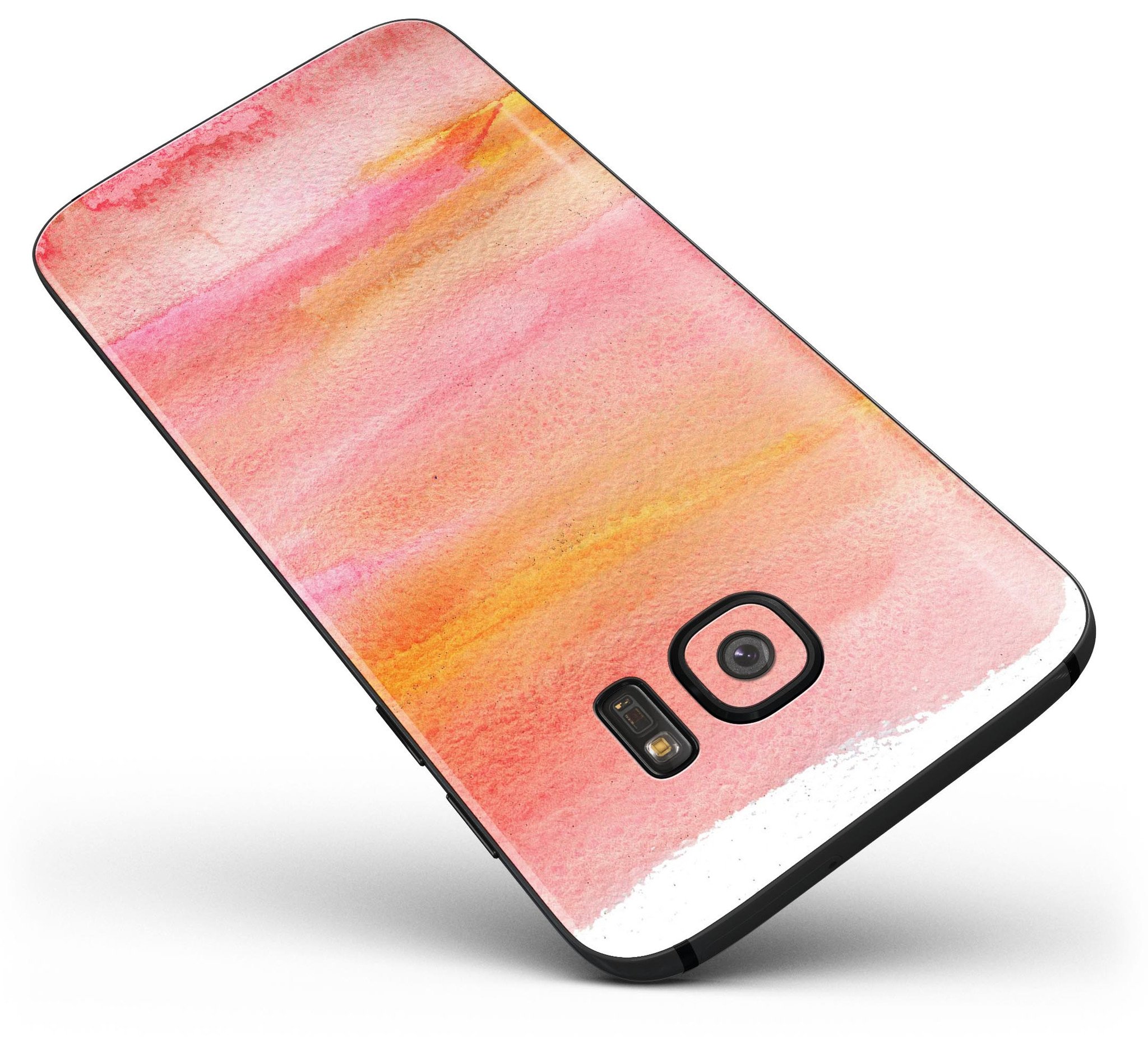 Pink 19 Textured Marble Full Body Skin-Kit for Samsung Galaxy S7, showcasing a stylish design and premium vinyl material.