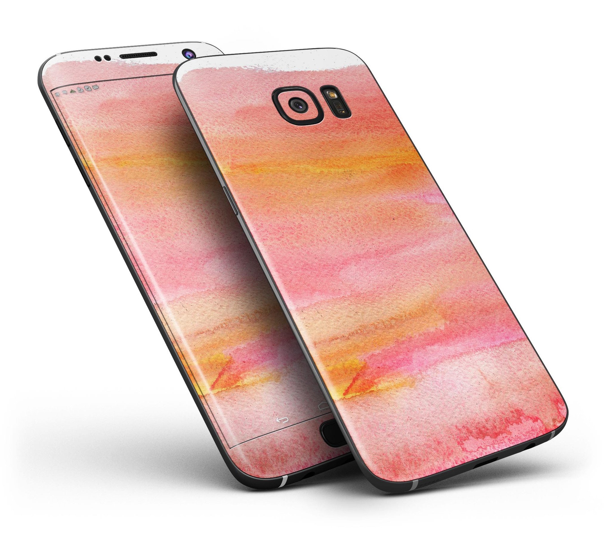 Pink 19 Textured Marble Full Body Skin-Kit for Samsung Galaxy S7, showcasing a stylish design and premium vinyl material.