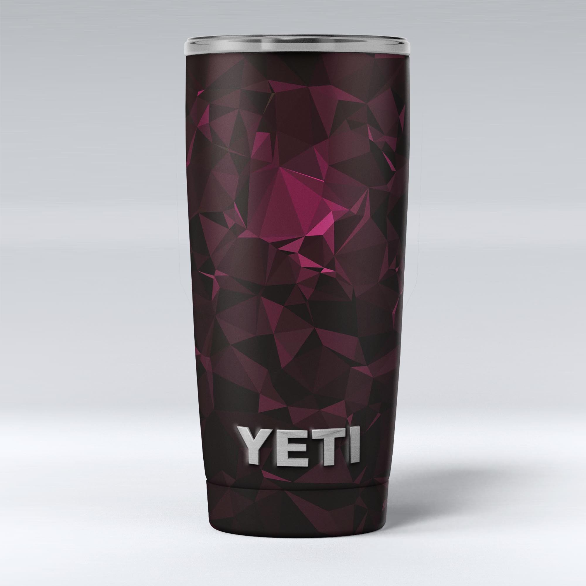 Pink Geometric V11 skin decal vinyl wrap kit for Yeti Cooler, showcasing vibrant geometric patterns and premium quality material.