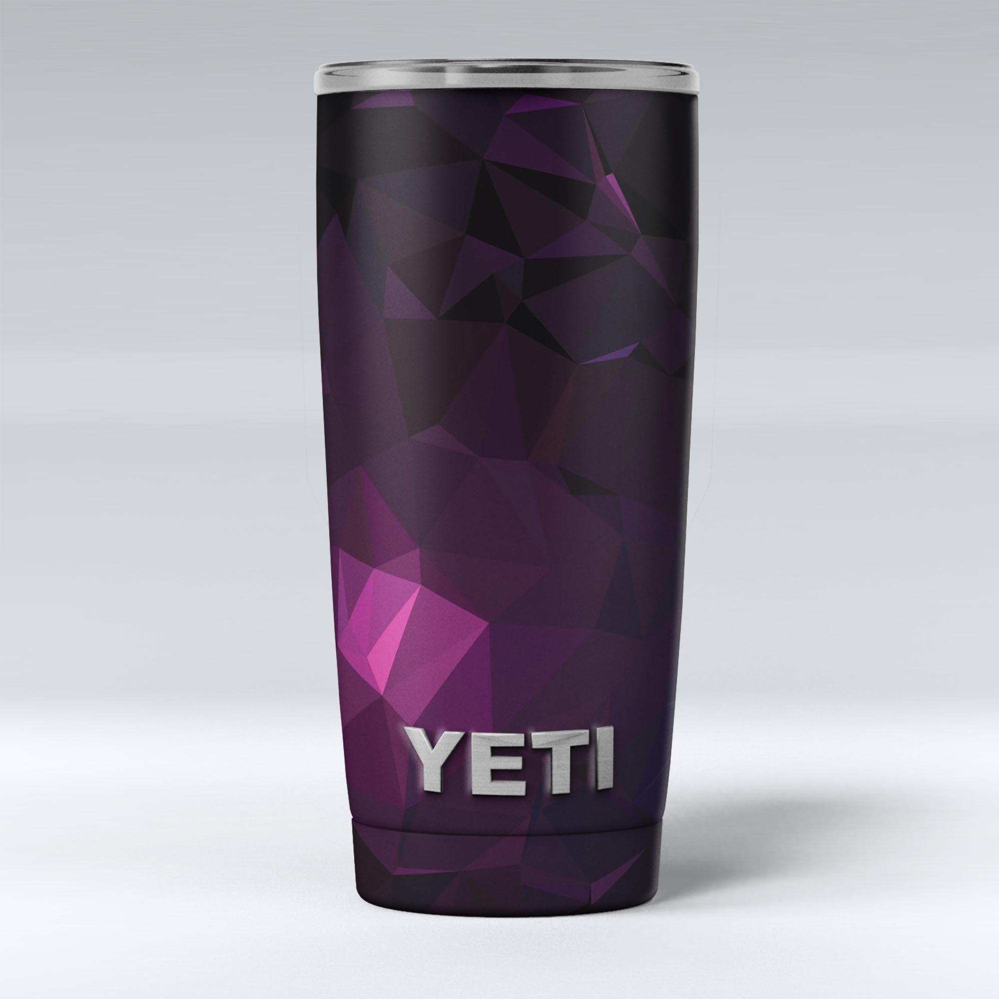 Pink Geometric V10 skin decal vinyl wrap kit for Yeti Coolers, showcasing a stylish geometric design.