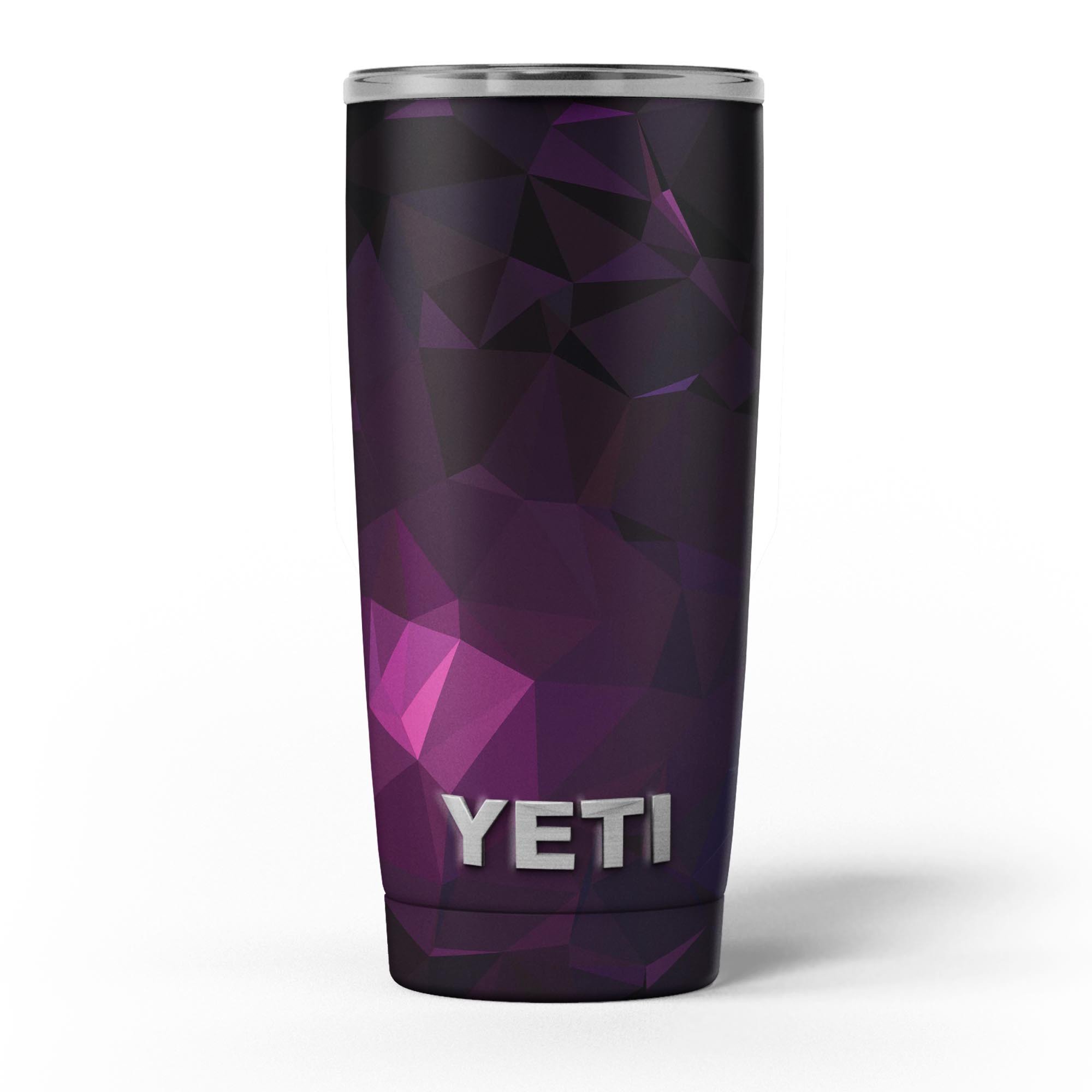 Pink Geometric V10 skin decal vinyl wrap kit for Yeti Coolers, showcasing a stylish geometric design.