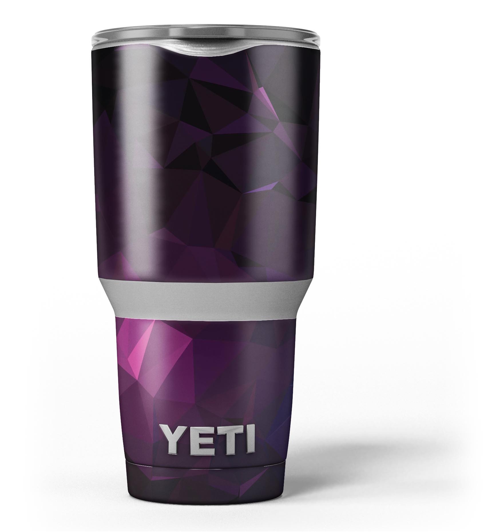 Pink Geometric V10 skin decal vinyl wrap kit for Yeti Coolers, showcasing a stylish geometric design.