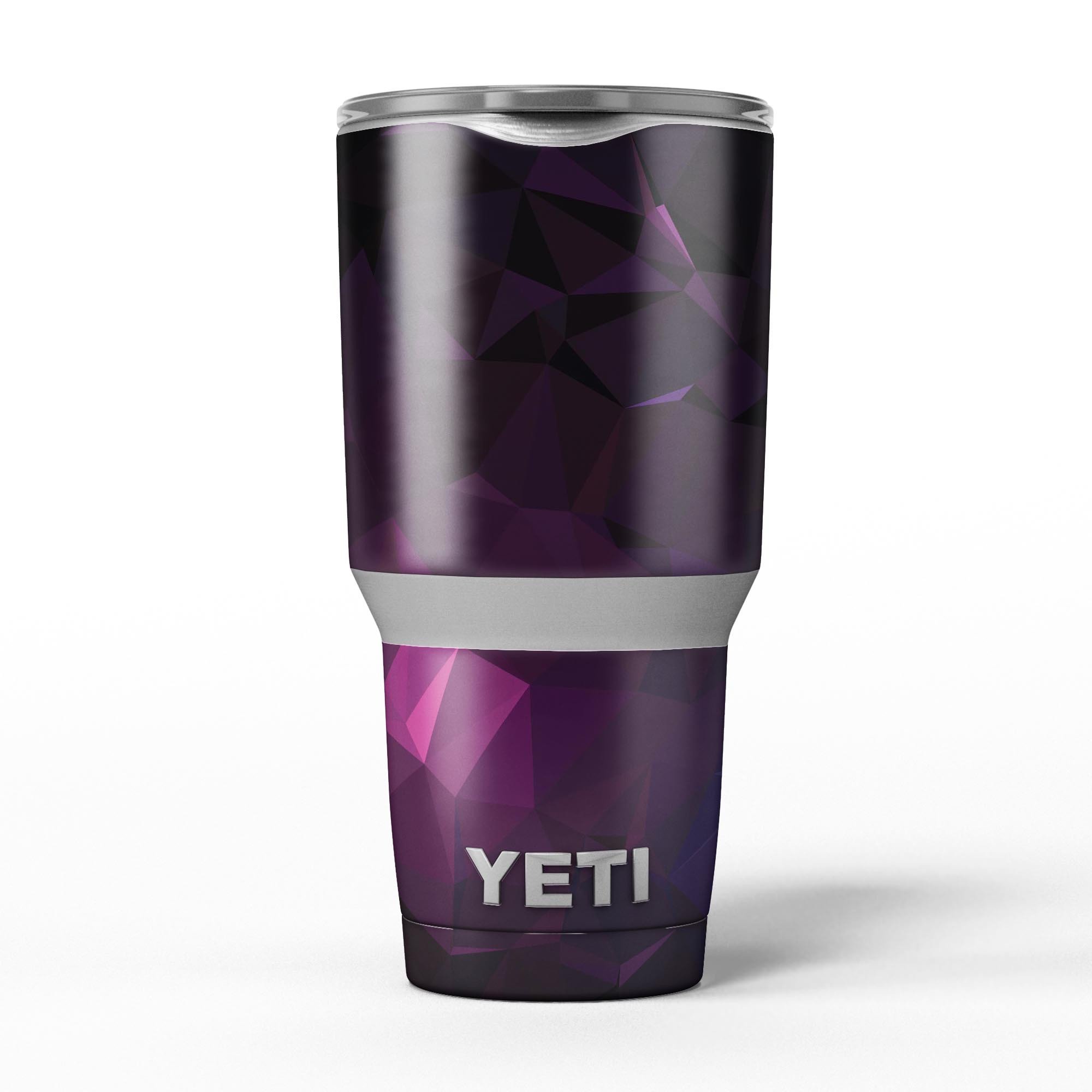 Pink Geometric V10 skin decal vinyl wrap kit for Yeti Coolers, showcasing a stylish geometric design.