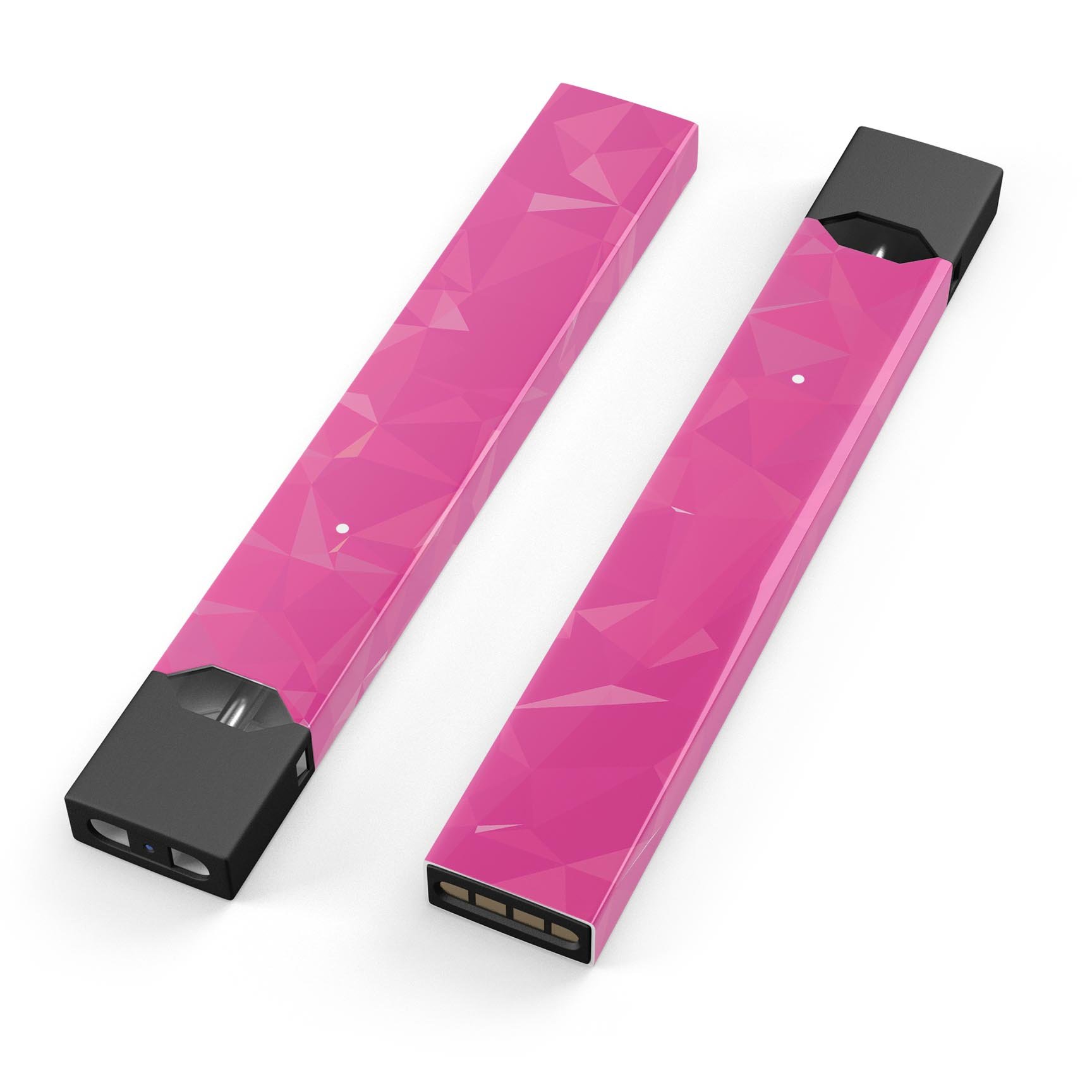 Pink Geometric V15 skin-wrap sticker designed for JUUL vaping device, showcasing a stylish geometric pattern.