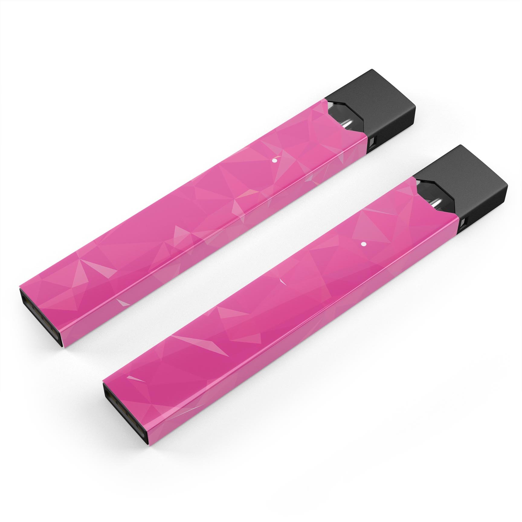 Pink Geometric V15 skin-wrap sticker designed for JUUL vaping device, showcasing a stylish geometric pattern.