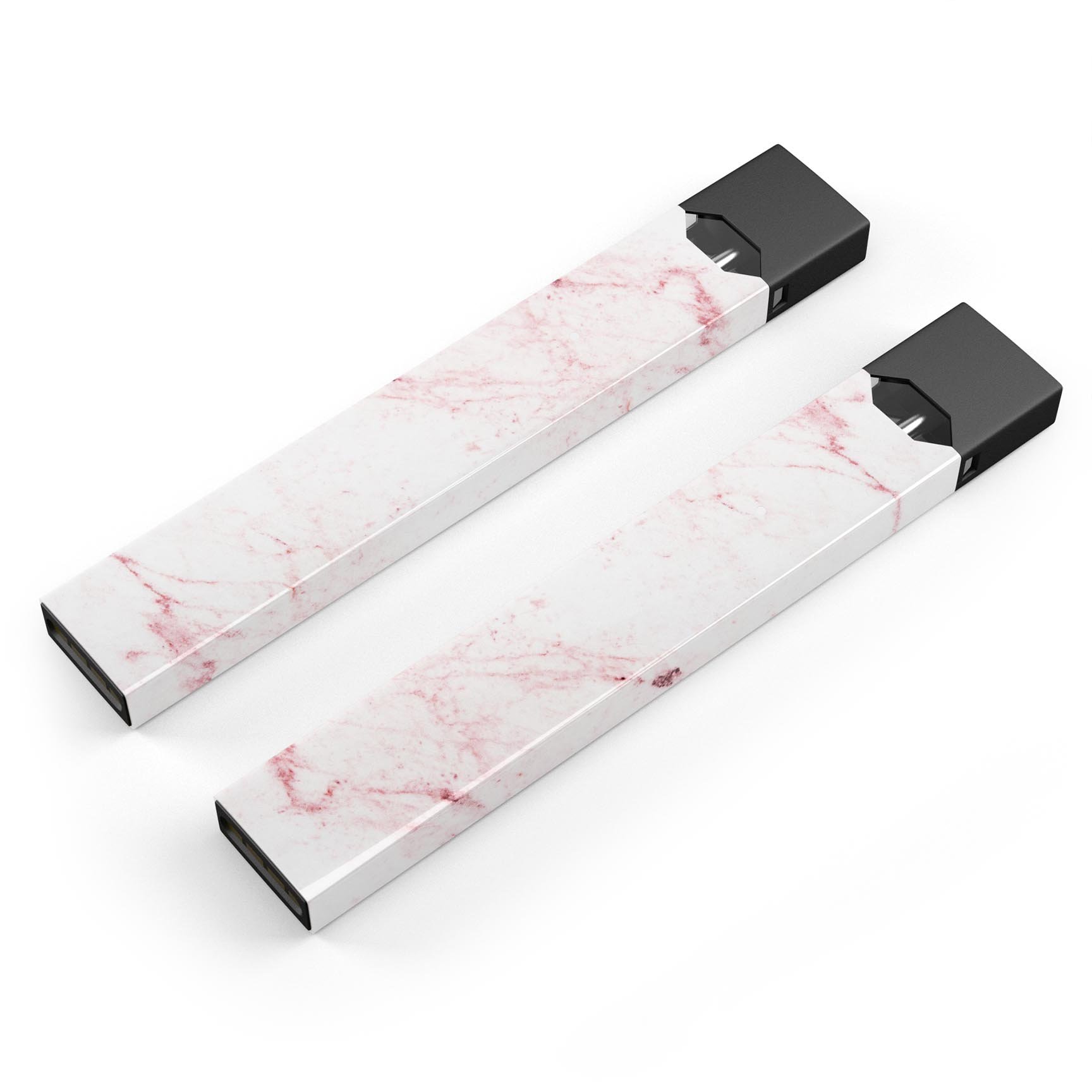 Pink Red Marble Decal Skin for JUUL vaping device, showcasing vibrant colors and a sleek design.