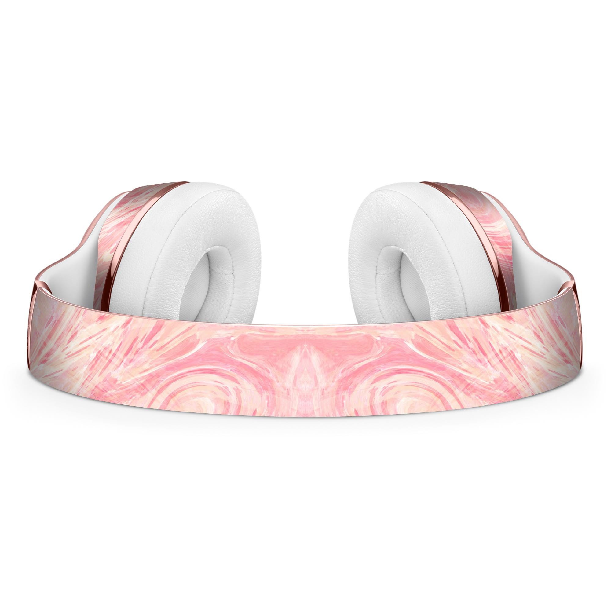 Pink Slate Marble Surface V42 Full-Body Skin Kit for Beats by Dre Solo 3 Wireless Headphones, showcasing a stylish marble design.