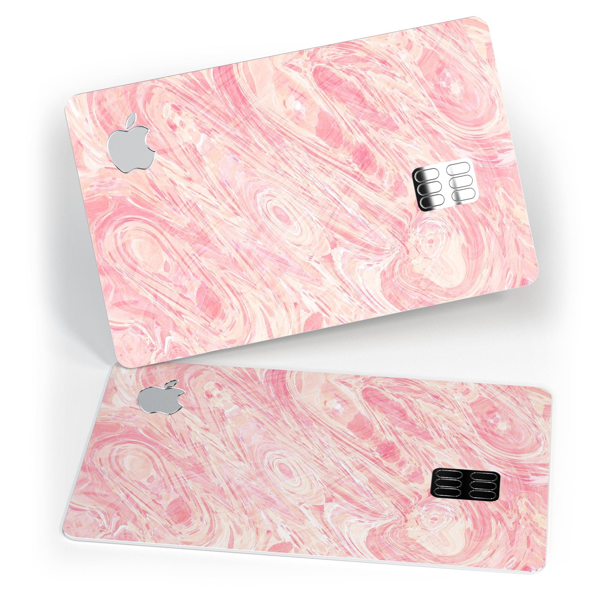 Pink Slate Marble Surface V42 skin decal for Apple Card, showcasing a stylish marble design with a premium finish.