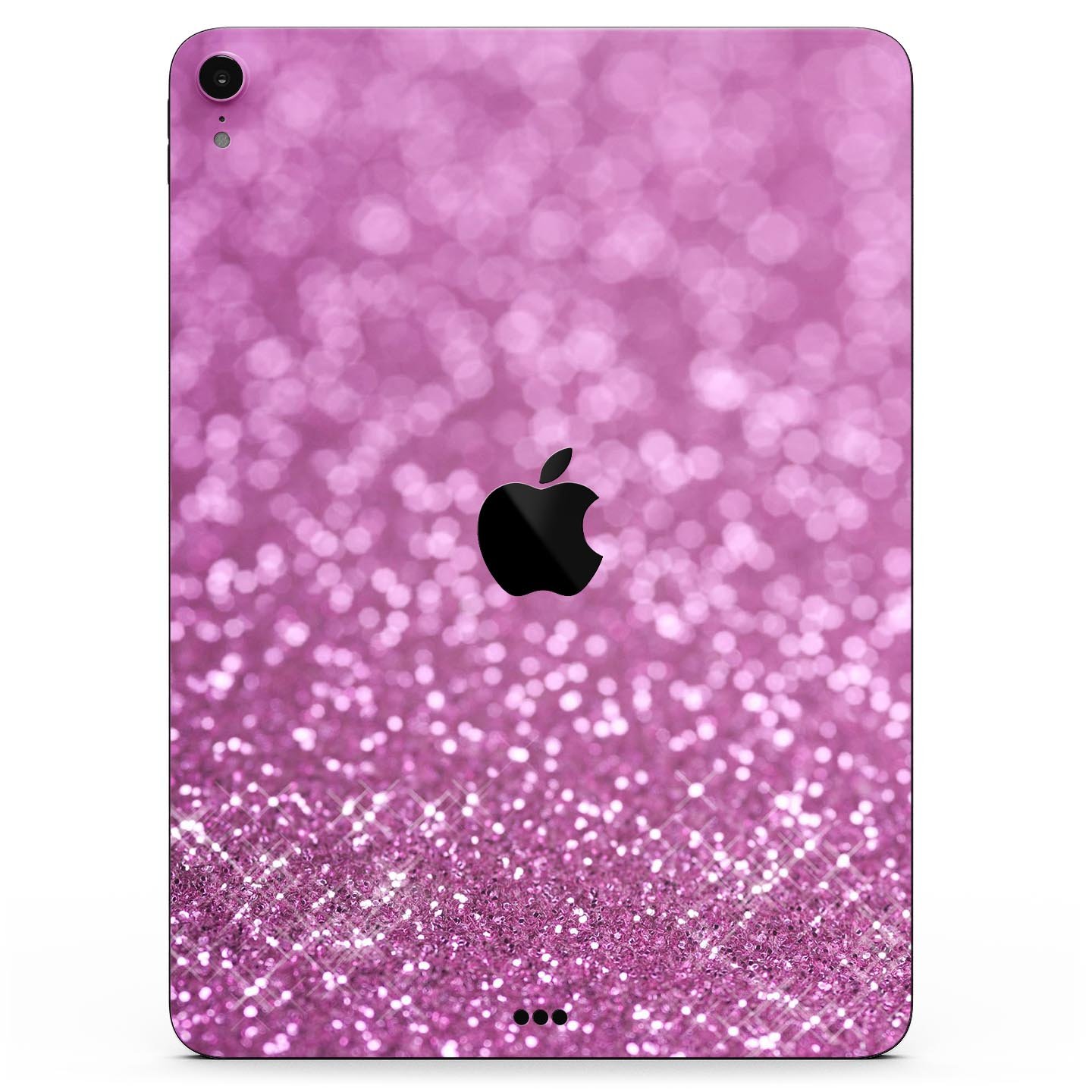 Pink Unfocused Glimmer Full Body Skin Decal for Apple iPad Pro, showcasing a stylish design with a glimmer effect.