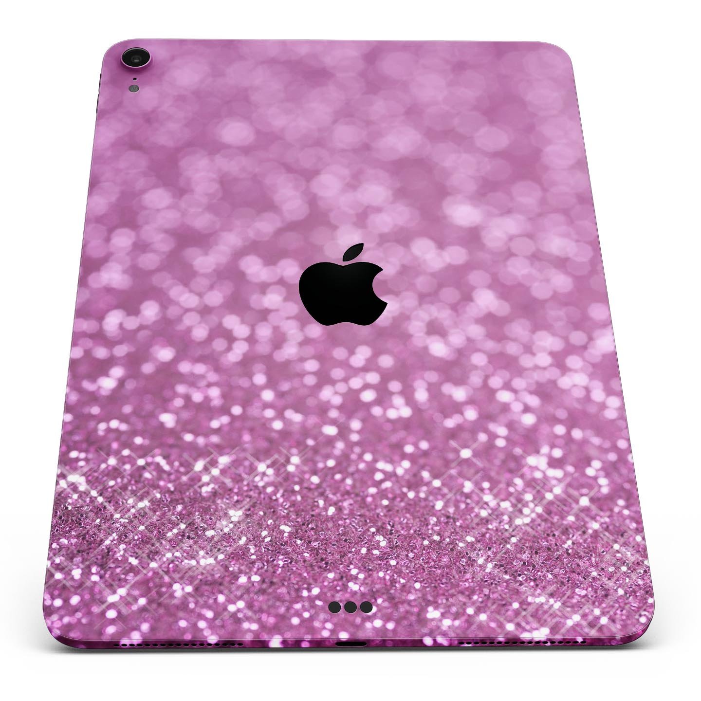 Pink Unfocused Glimmer Full Body Skin Decal for Apple iPad Pro, showcasing a stylish design with a glimmer effect.