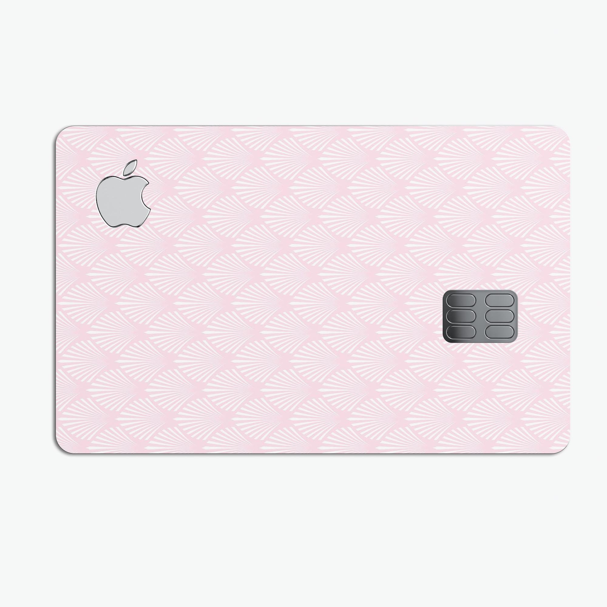 Pink and Silver Glitter Premium Protective Decal for Apple Card, showcasing its vibrant design and protective features.