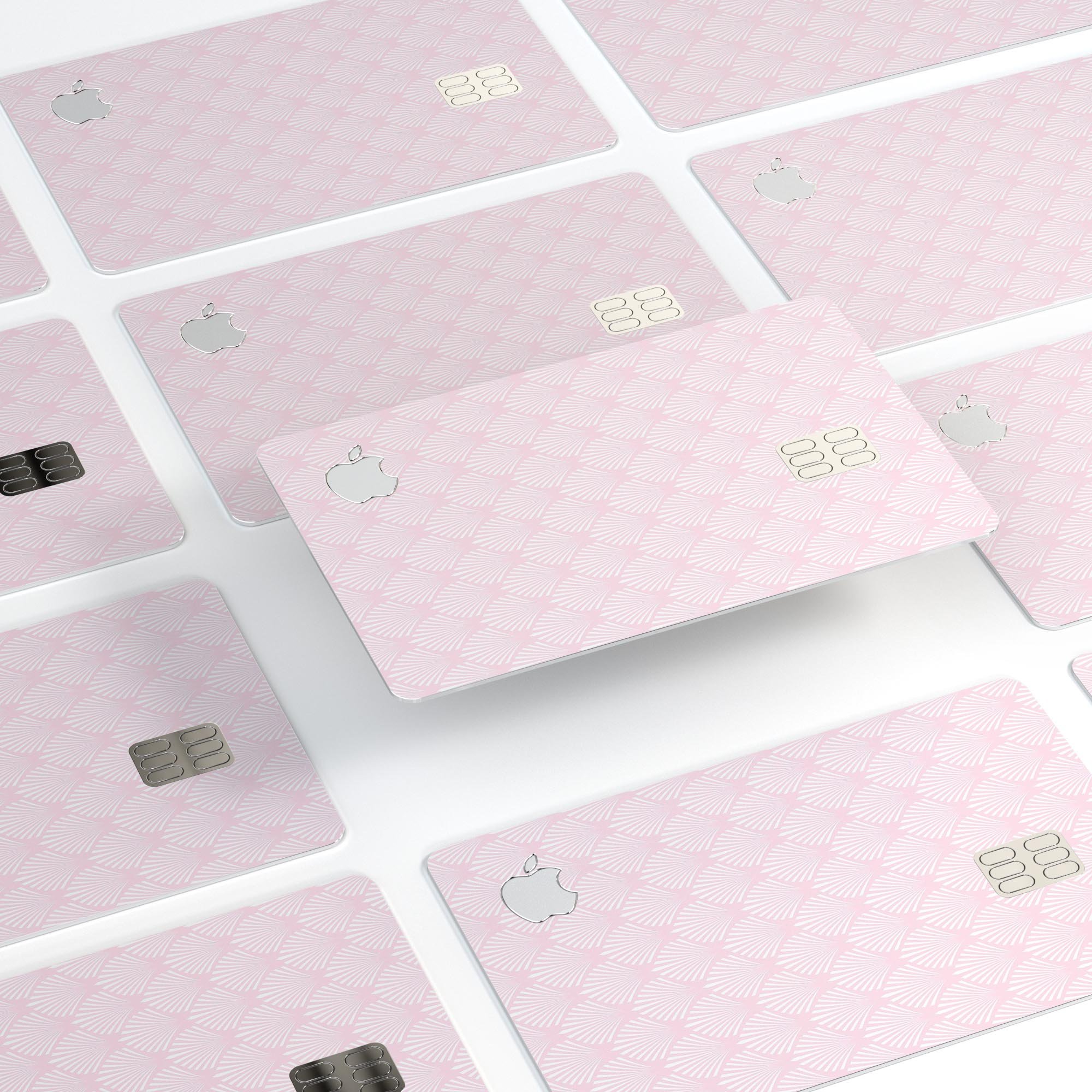 Pink and Silver Glitter Premium Protective Decal for Apple Card, showcasing its vibrant design and protective features.