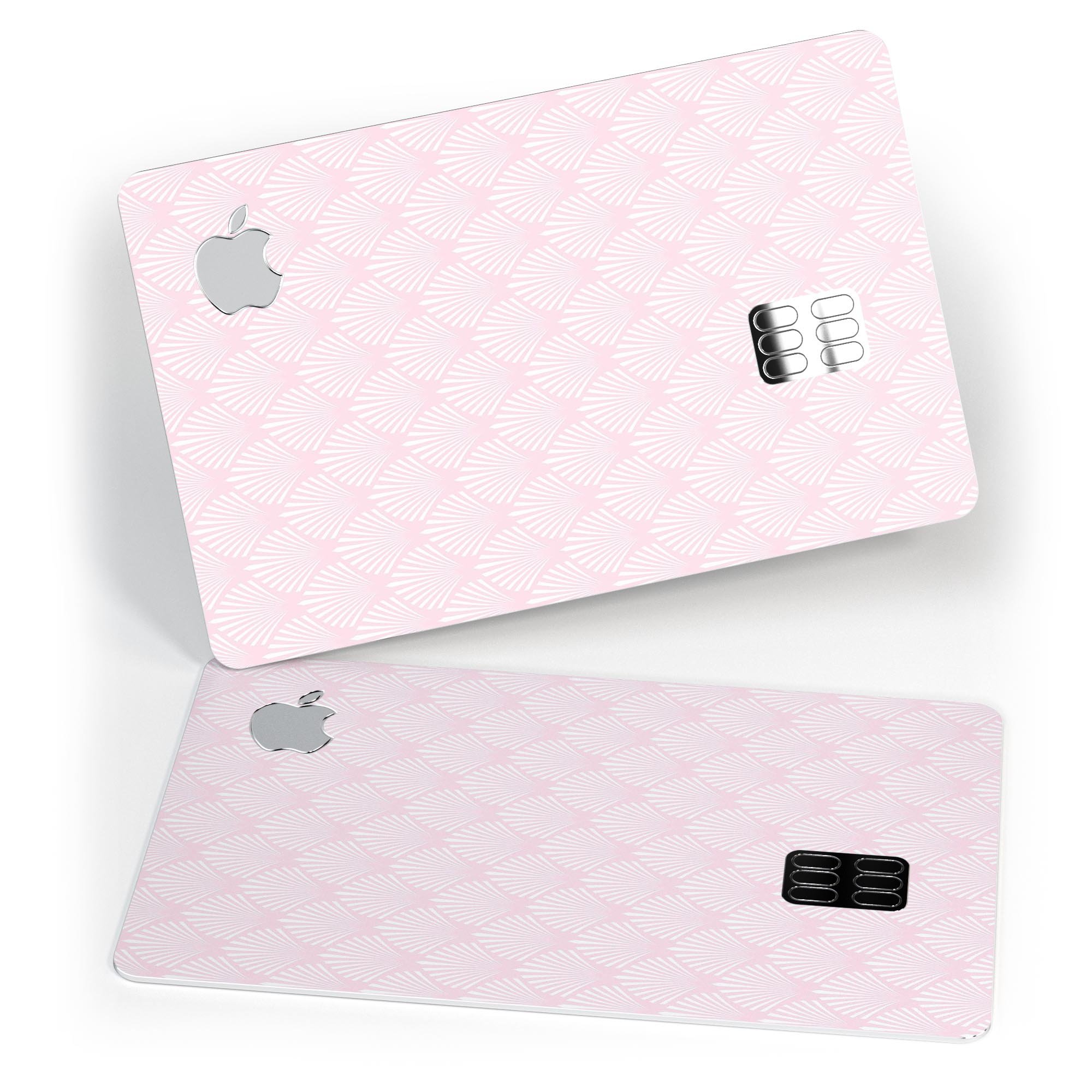 Pink and Silver Glitter Premium Protective Decal for Apple Card, showcasing its vibrant design and protective features.
