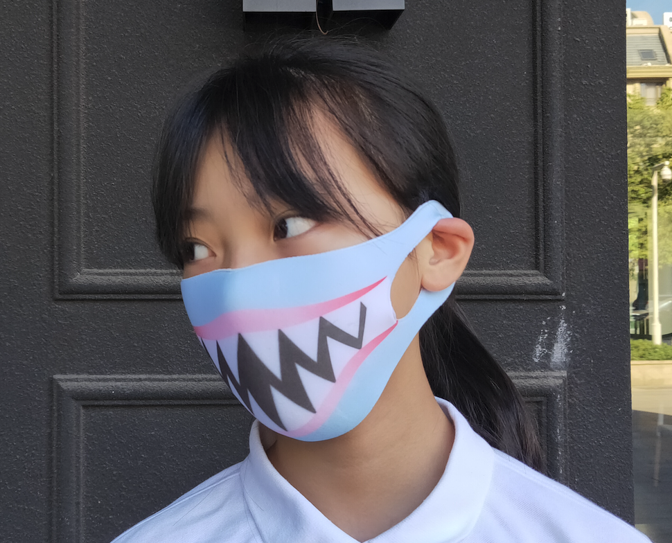 Premium Animal Printed Kids Ninja MASQ featuring Dragon, Cat, Dog, and Shark designs, perfect for kids' stylish comfort.