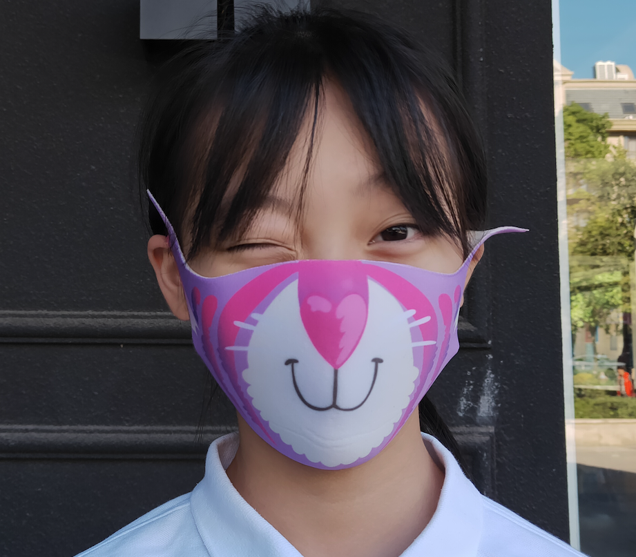 Premium Animal Printed Kids Ninja MASQ featuring Dragon, Cat, Dog, and Shark designs, perfect for kids' stylish comfort.