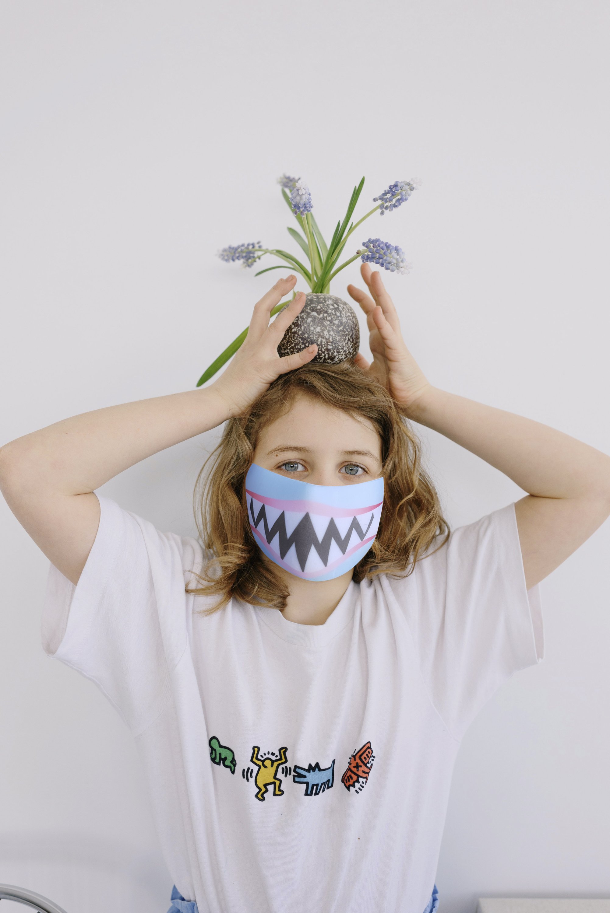 Premium Animal Printed Kids Ninja MASQ featuring Dragon, Cat, Dog, and Shark designs, perfect for kids' stylish comfort.