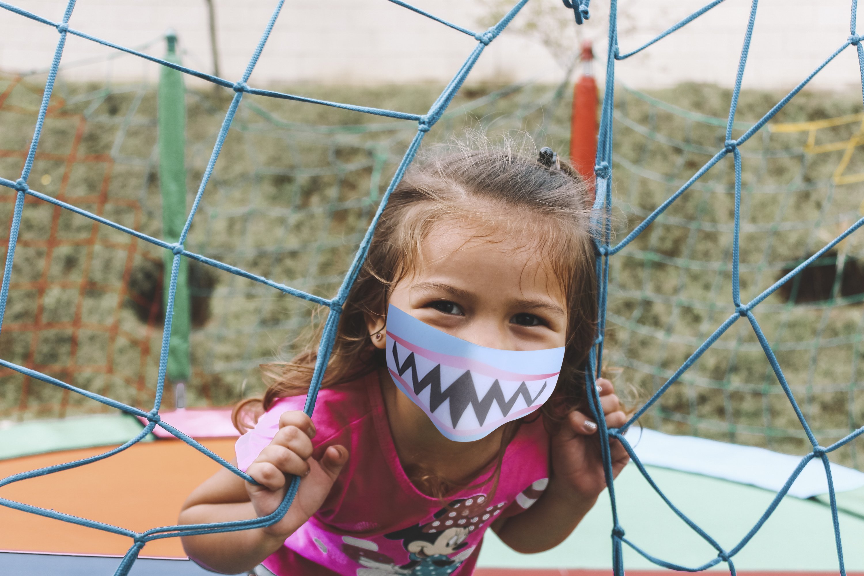 Premium Animal Printed Kids Ninja MASQ featuring Dragon, Cat, Dog, and Shark designs, perfect for kids' stylish comfort.