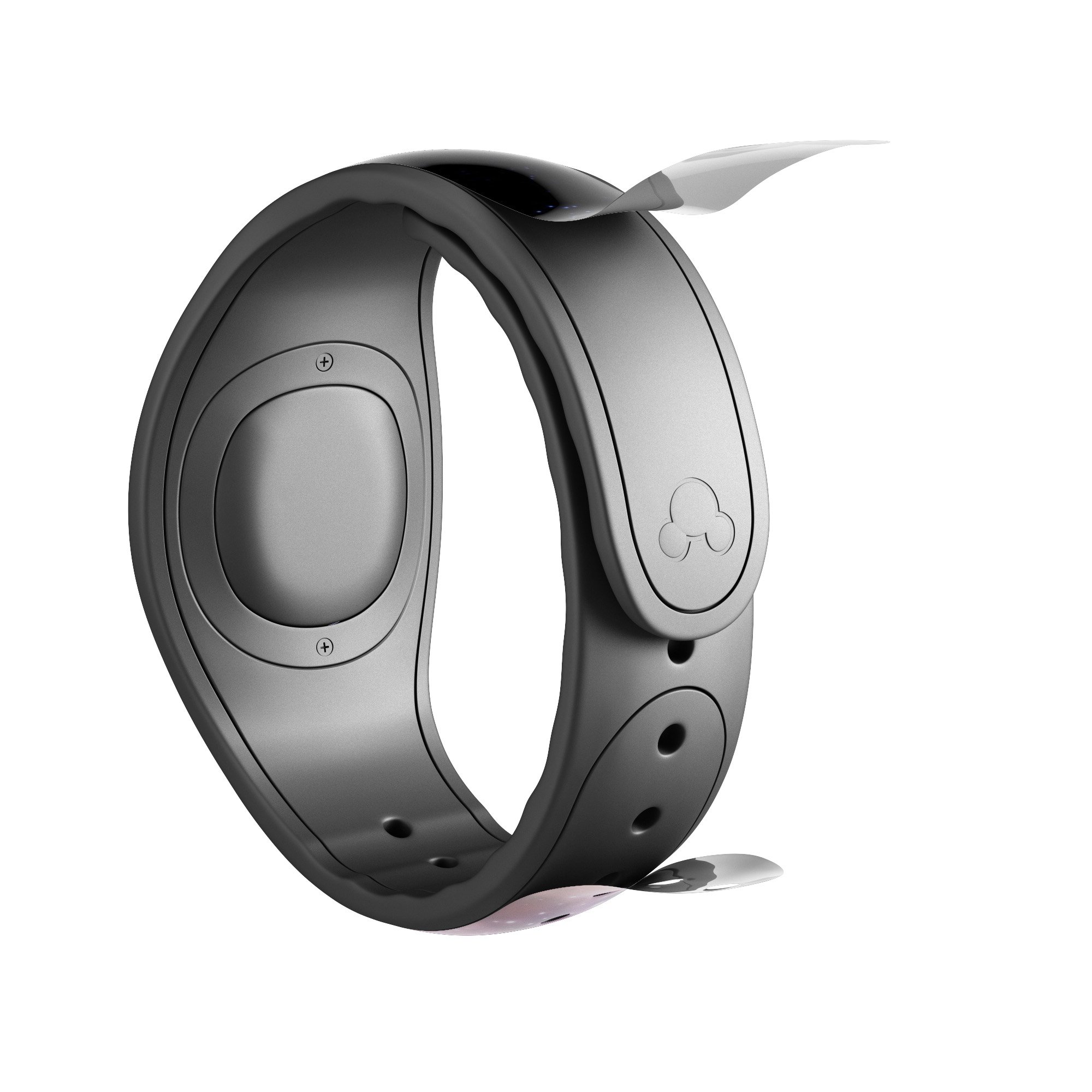 Purple Blue and Pink Cloud Galaxy decal skin wrap kit for Disney Magic Band, showcasing vibrant colors and a stylish design.