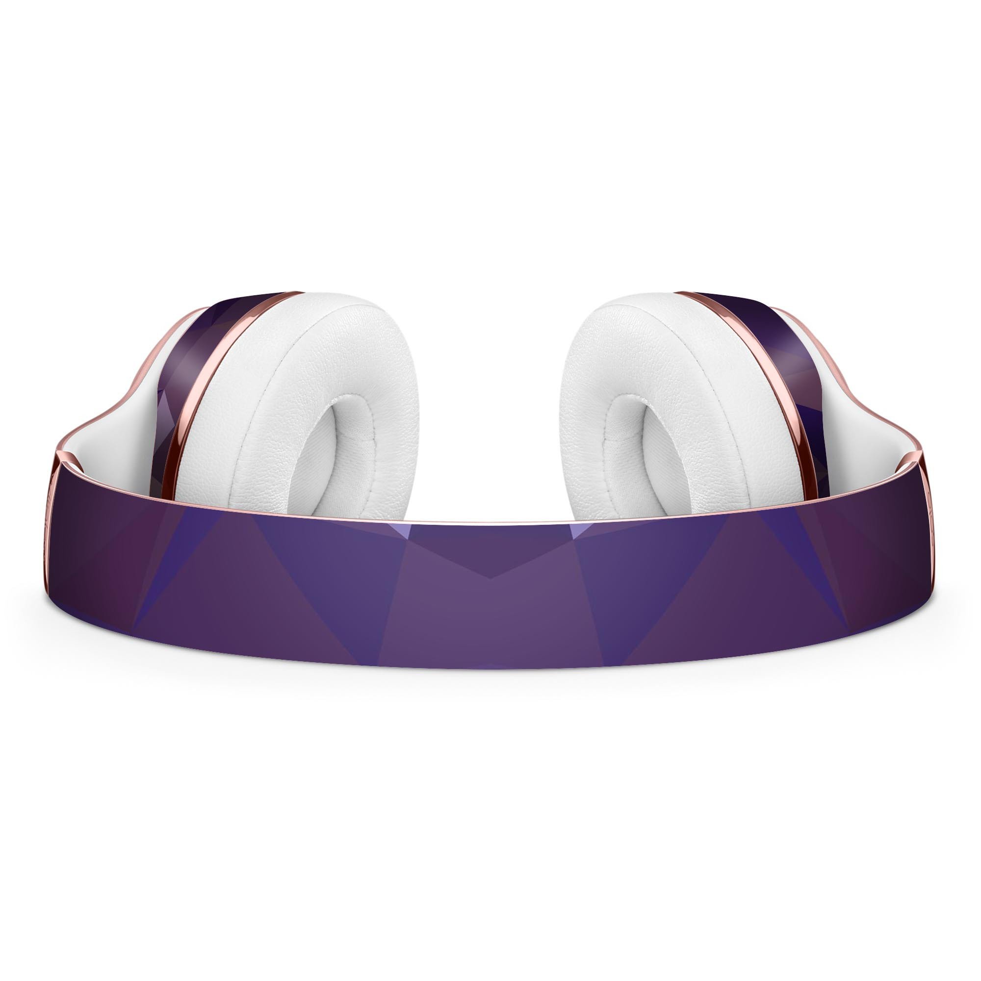 Purple Geometric V12 Full-Body Skin Kit for Beats by Dre Solo 3, showcasing a vibrant geometric pattern designed for style and protection.