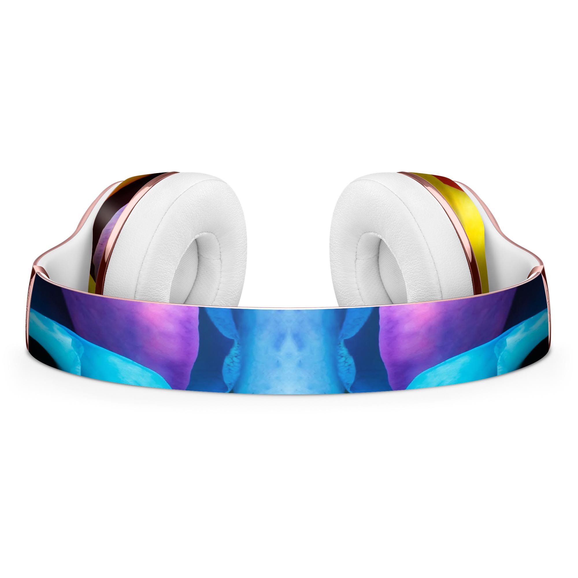 Rainbow Dyed Rose V3 Full-Body Skin Kit for Beats by Dre Solo 3, showcasing vibrant colors and a stylish design.