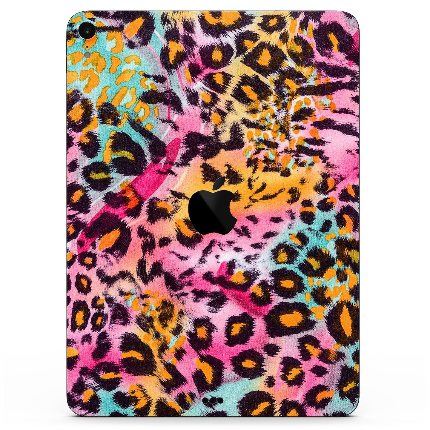 Rainbow Leopard Sherbert skin decal for Apple iPad Pro, showcasing vibrant colors and unique leopard design.