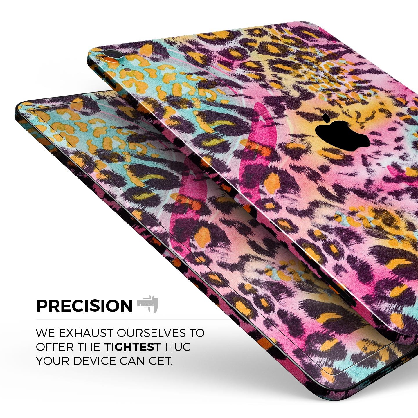 Rainbow Leopard Sherbert skin decal for Apple iPad Pro, showcasing vibrant colors and unique leopard design.
