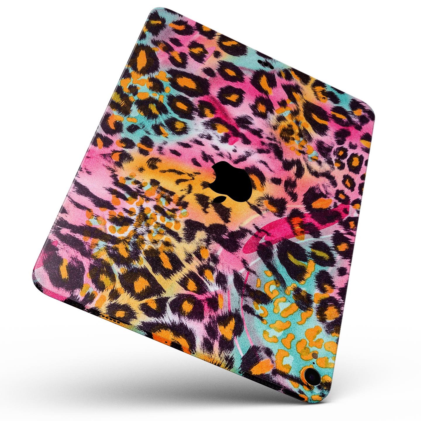Rainbow Leopard Sherbert skin decal for Apple iPad Pro, showcasing vibrant colors and unique leopard design.