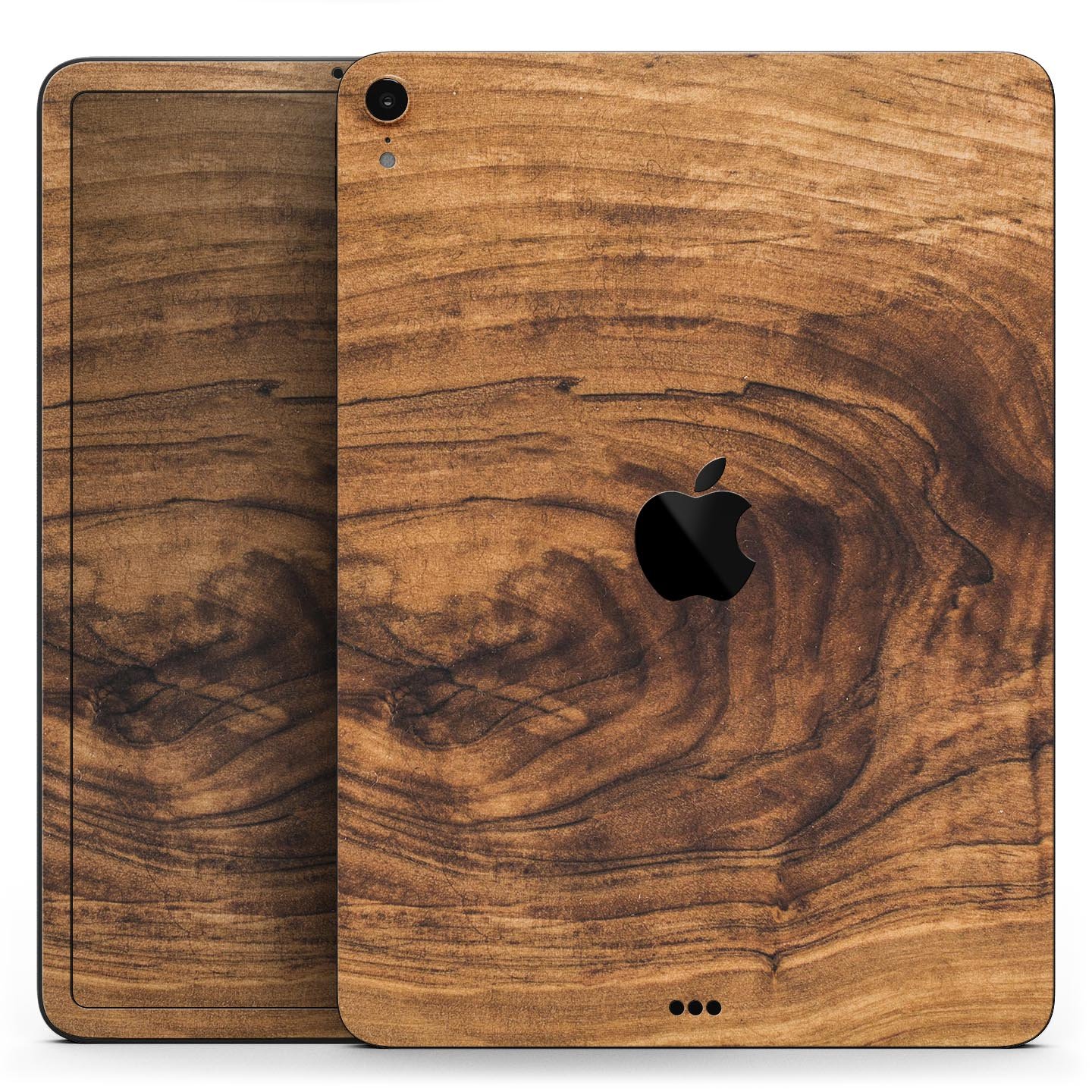 Raw Wood Planks V11 skin decal for Apple iPad Pro, showcasing a natural wood texture design with a smooth finish.