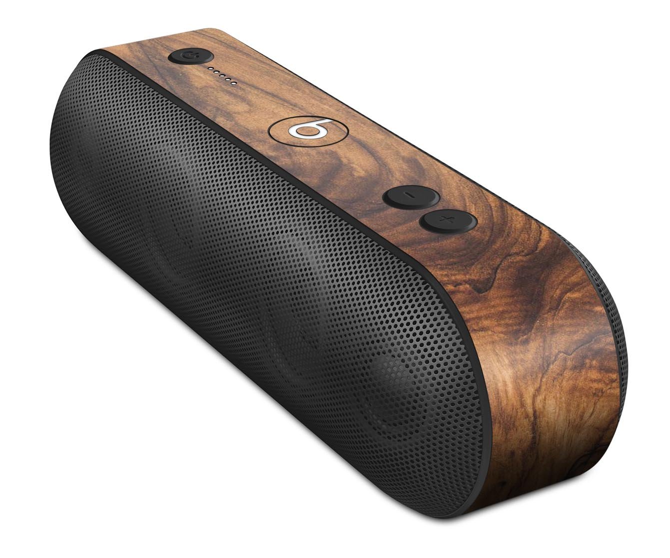 Raw Wood Planks V11 skin decal wrap kit for Beats by Dre, showcasing a stylish wood grain design that fits snugly on the headphones.