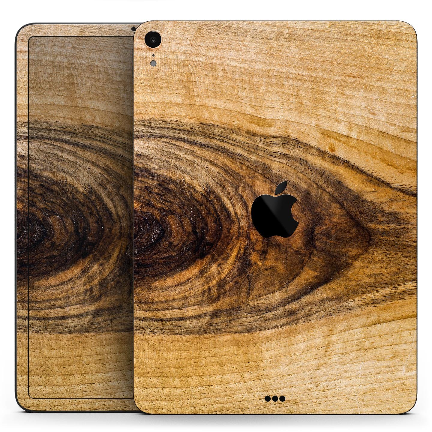 Raw Wood Planks V10 skin decal for Apple iPad Pro, showcasing a natural wood texture design with a sleek finish.
