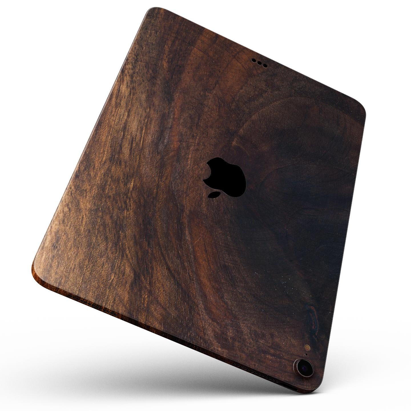 Raw Wood Planks V13 skin decal for Apple iPad Pro, showcasing a rustic wood design with a premium finish.