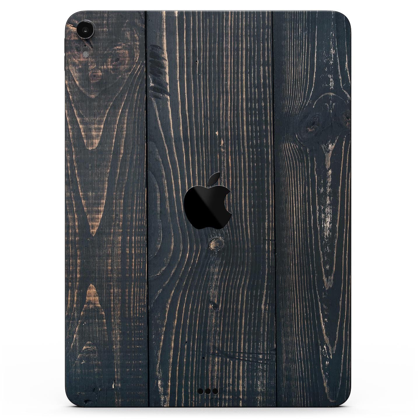 Raw Wood Planks V14 skin decal for Apple iPad Pro, showcasing a natural wood texture design.