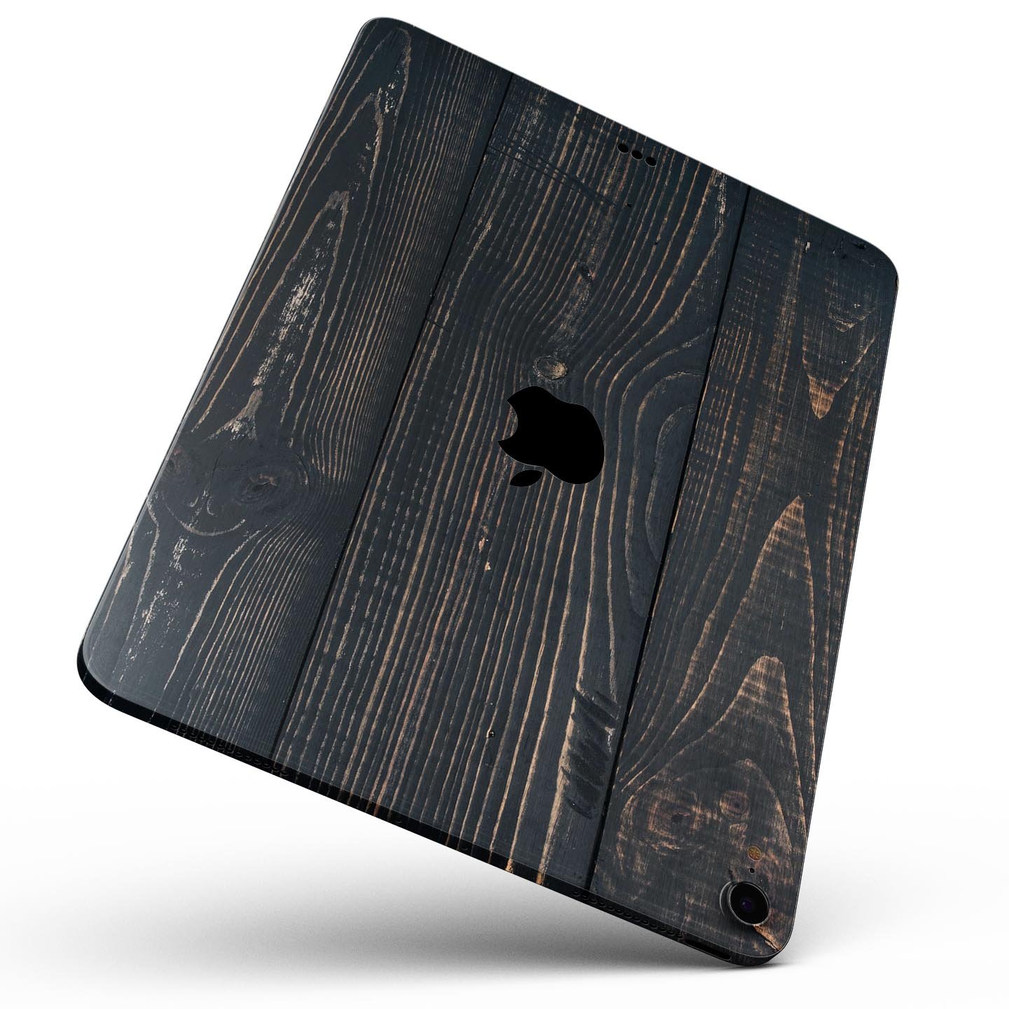 Raw Wood Planks V14 skin decal for Apple iPad Pro, showcasing a natural wood texture design.