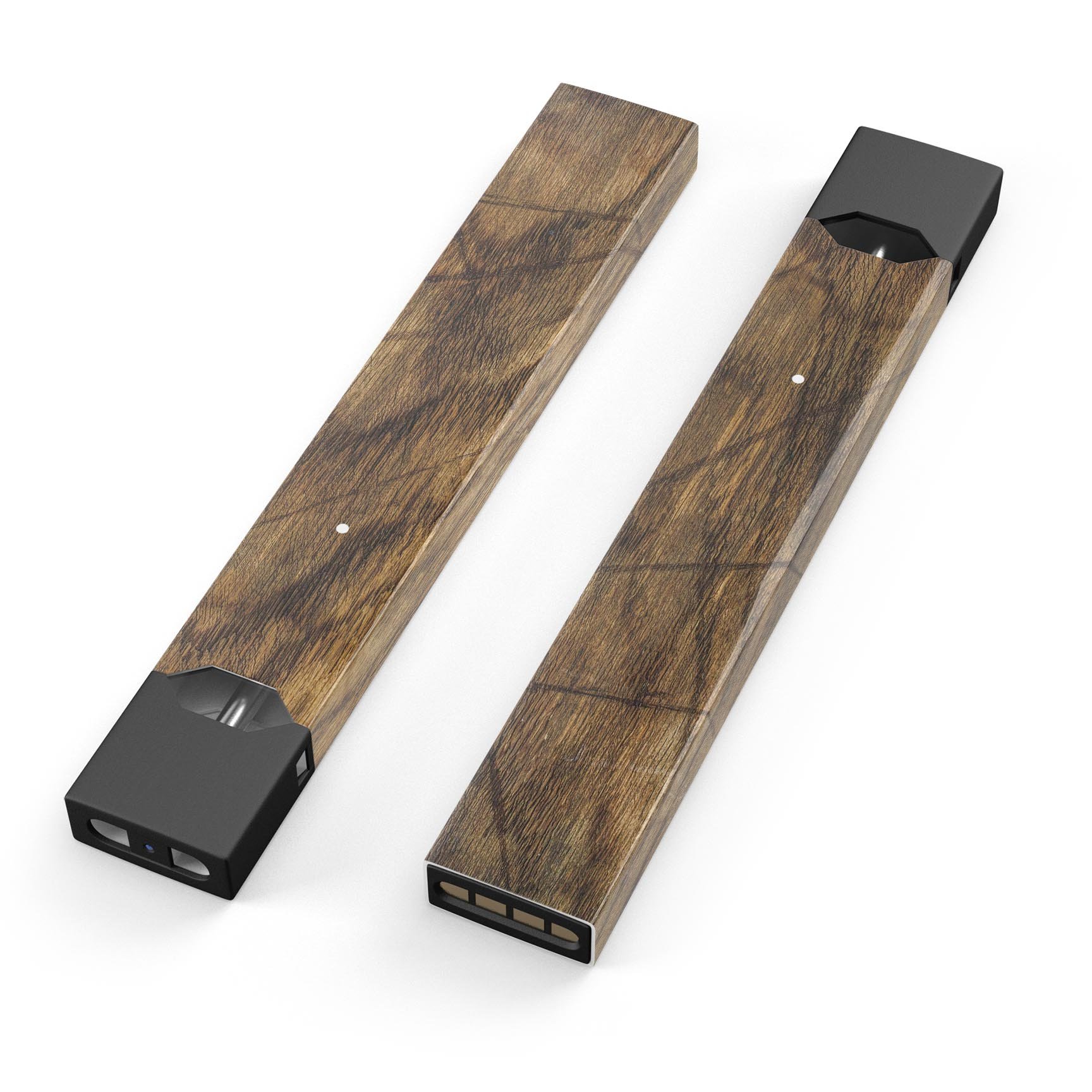 Raw Wood Planks V3 skin-wrap sticker designed for JUUL vaping device, showcasing a wood texture pattern for a stylish look.