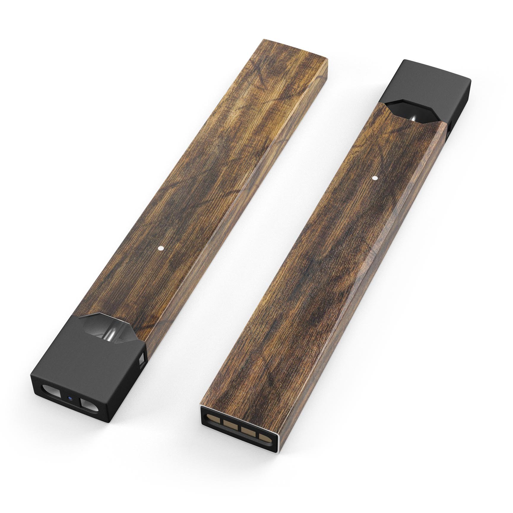 Raw Wood Planks V4 skin-wrap sticker designed for JUUL vaping device, showcasing a wood texture and premium finish.