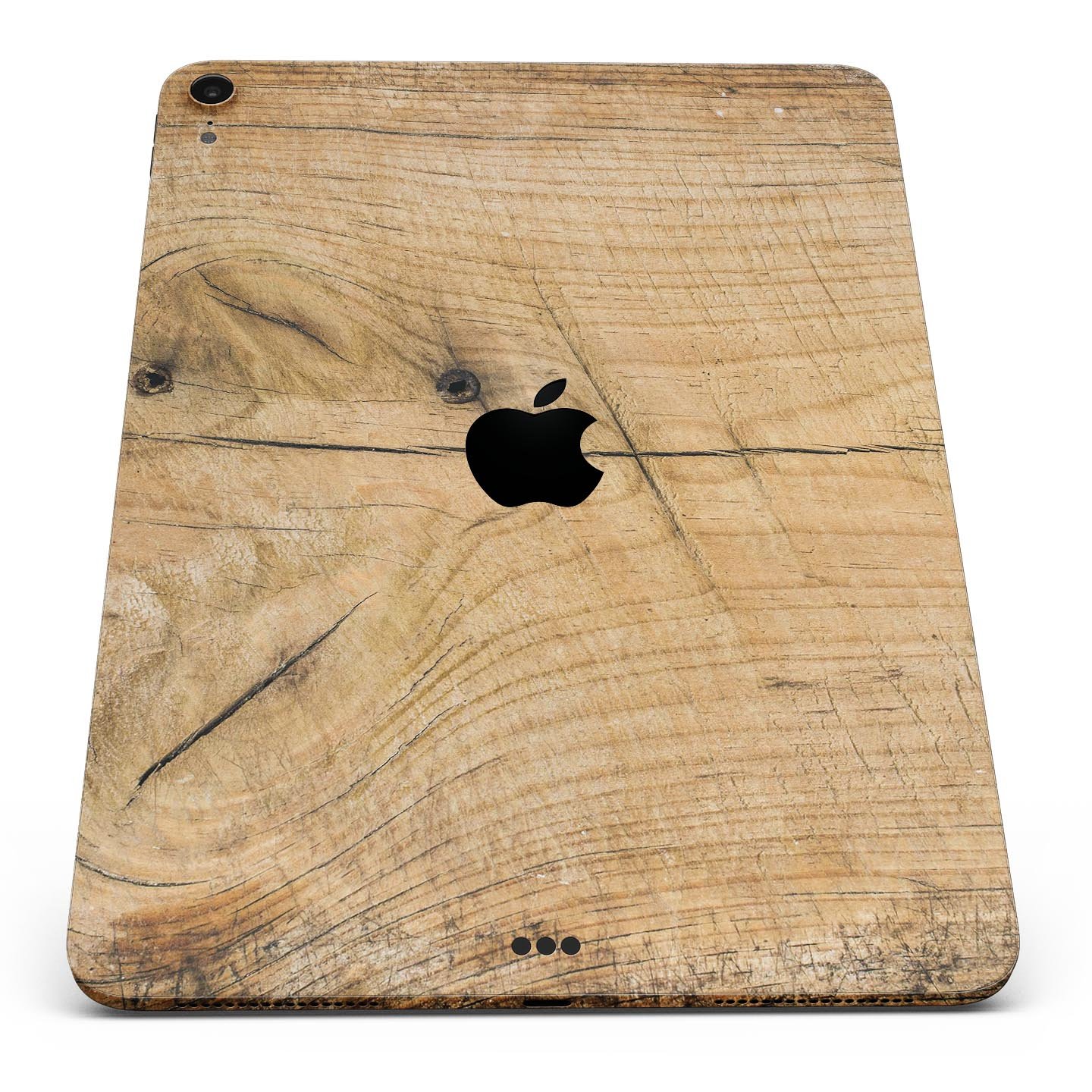 Raw Wood Planks V5 skin decal for Apple iPad Pro, showcasing a natural wood texture design with a premium finish.