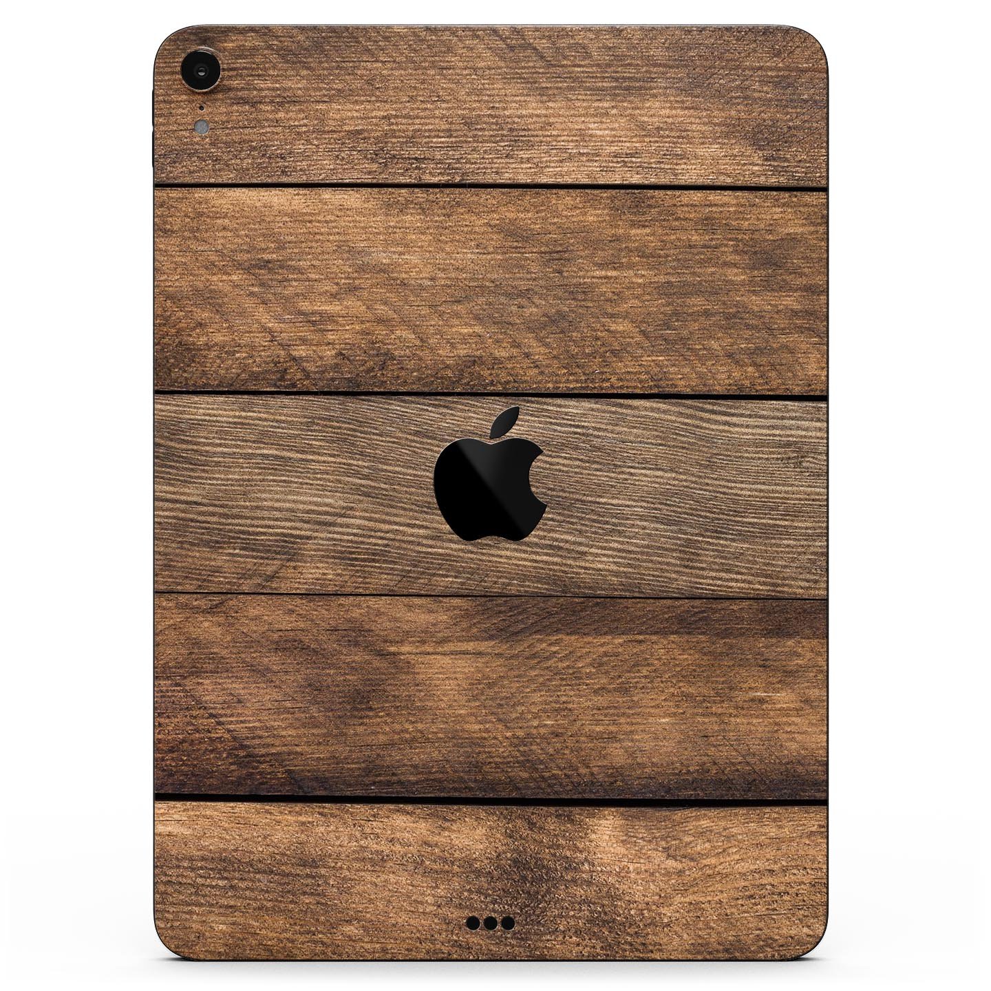 Raw Wood Planks V9 skin decal for Apple iPad Pro, showcasing a natural wood design with a sleek finish.