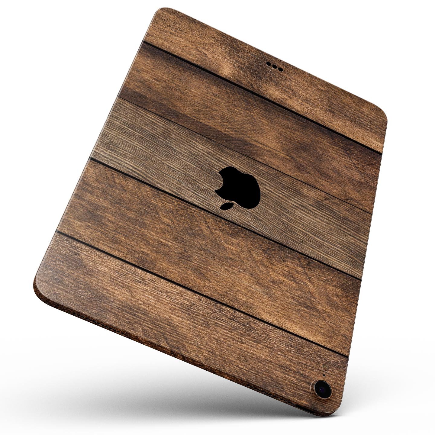 Raw Wood Planks V9 skin decal for Apple iPad Pro, showcasing a natural wood design with a sleek finish.