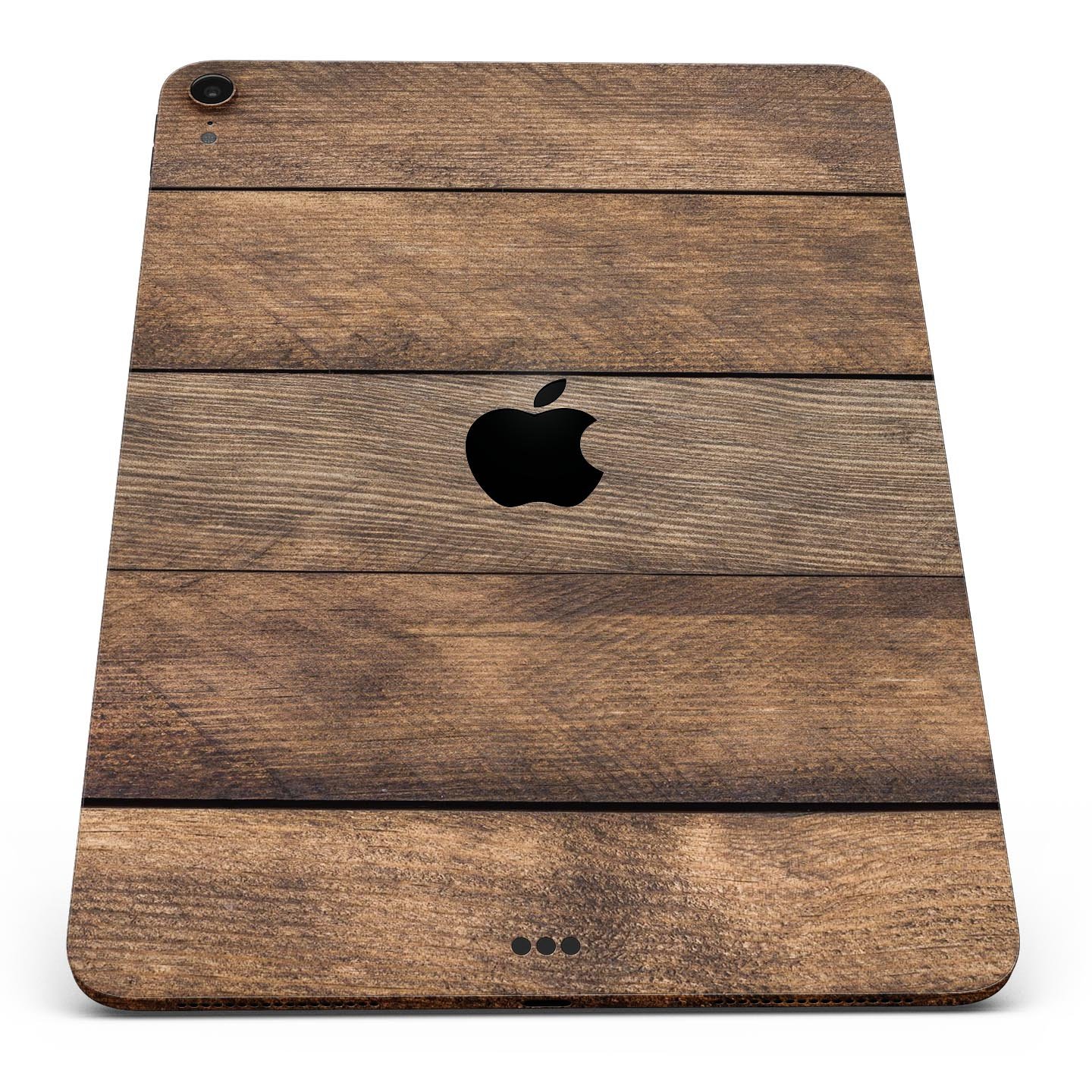 Raw Wood Planks V9 skin decal for Apple iPad Pro, showcasing a natural wood design with a sleek finish.