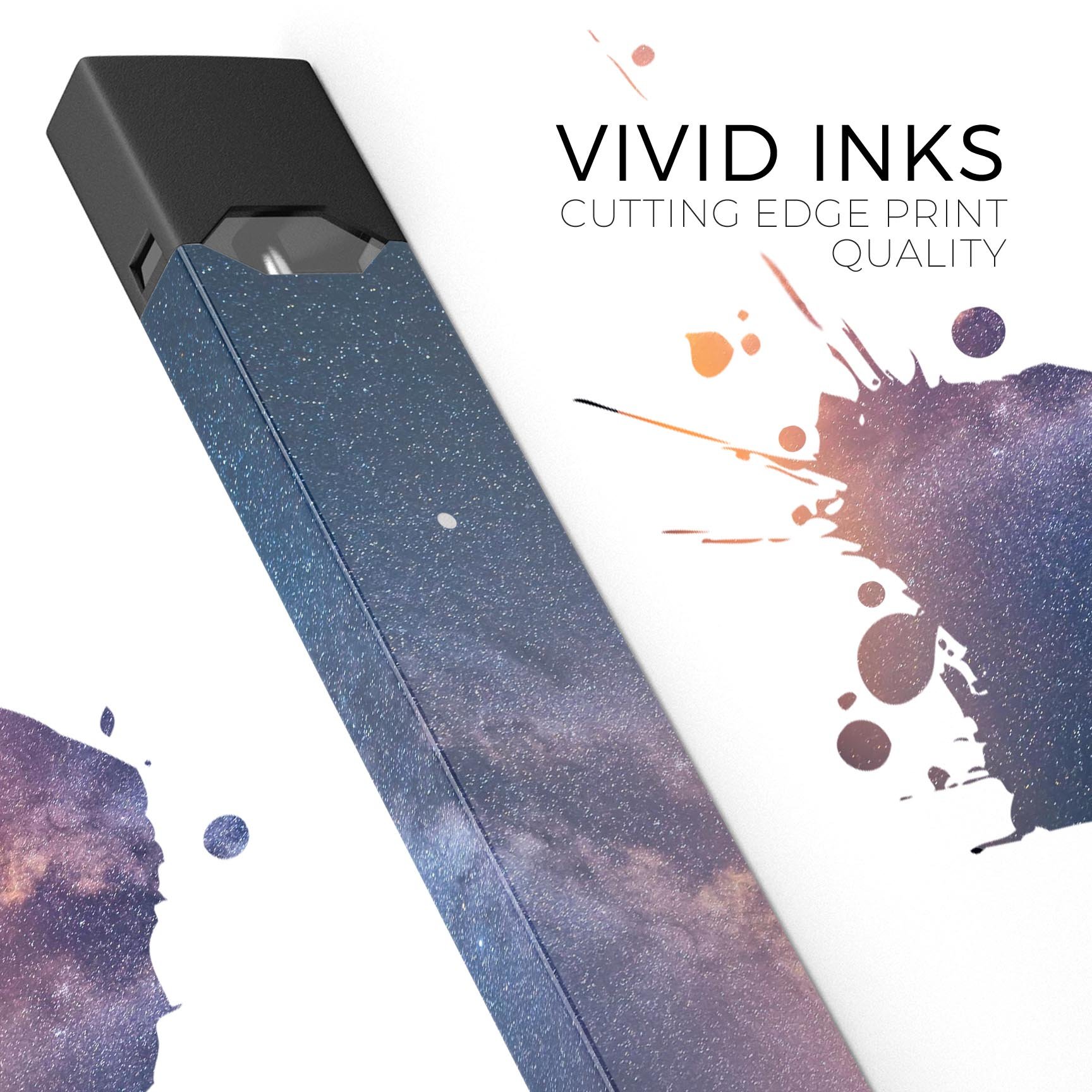 Reach for the Stars premium decal skin-wrap sticker designed for JUUL vaping device, showcasing vibrant colors and a sleek finish.