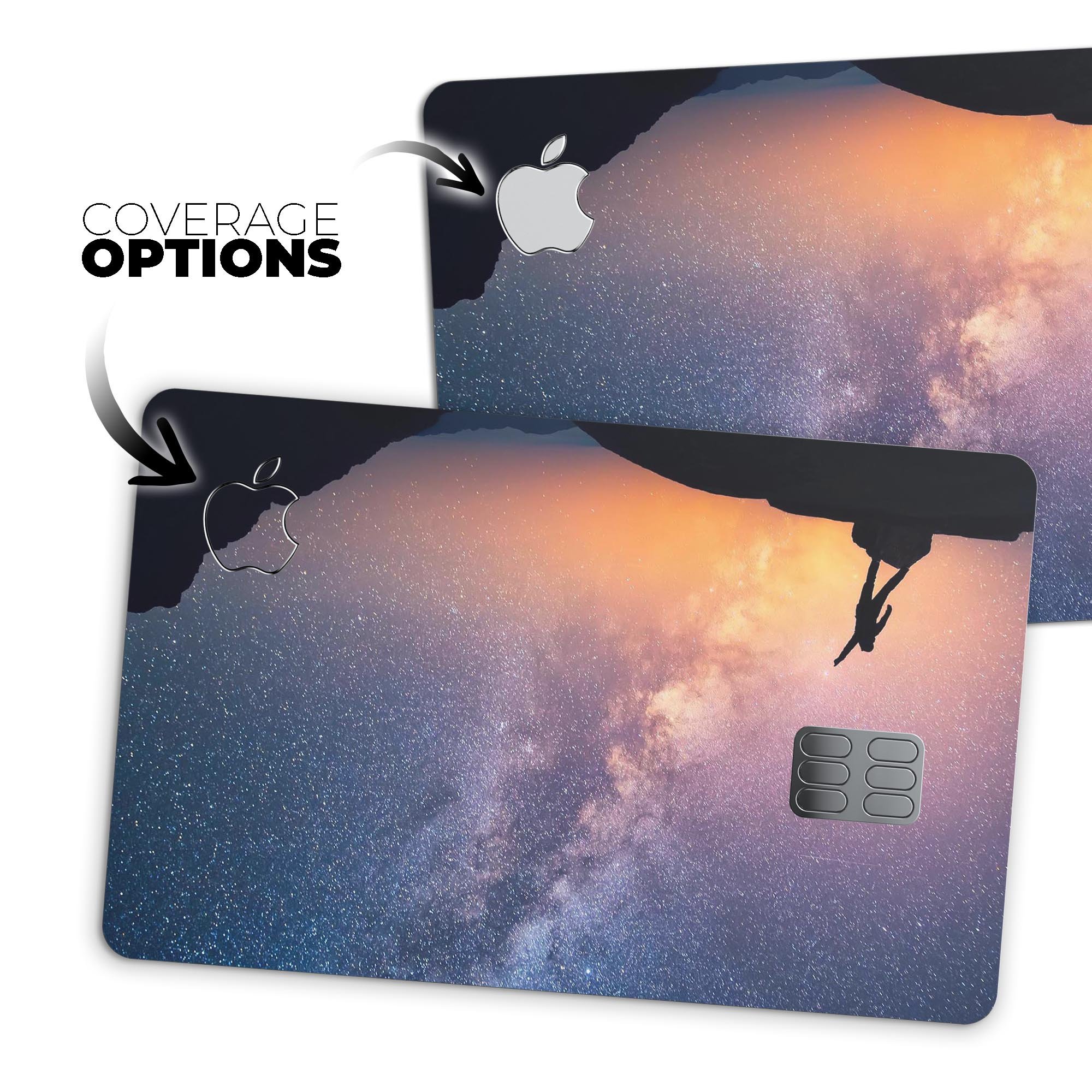 Premium protective decal skin-kit for Apple Card, featuring bubble-free installation and durable vinyl material.