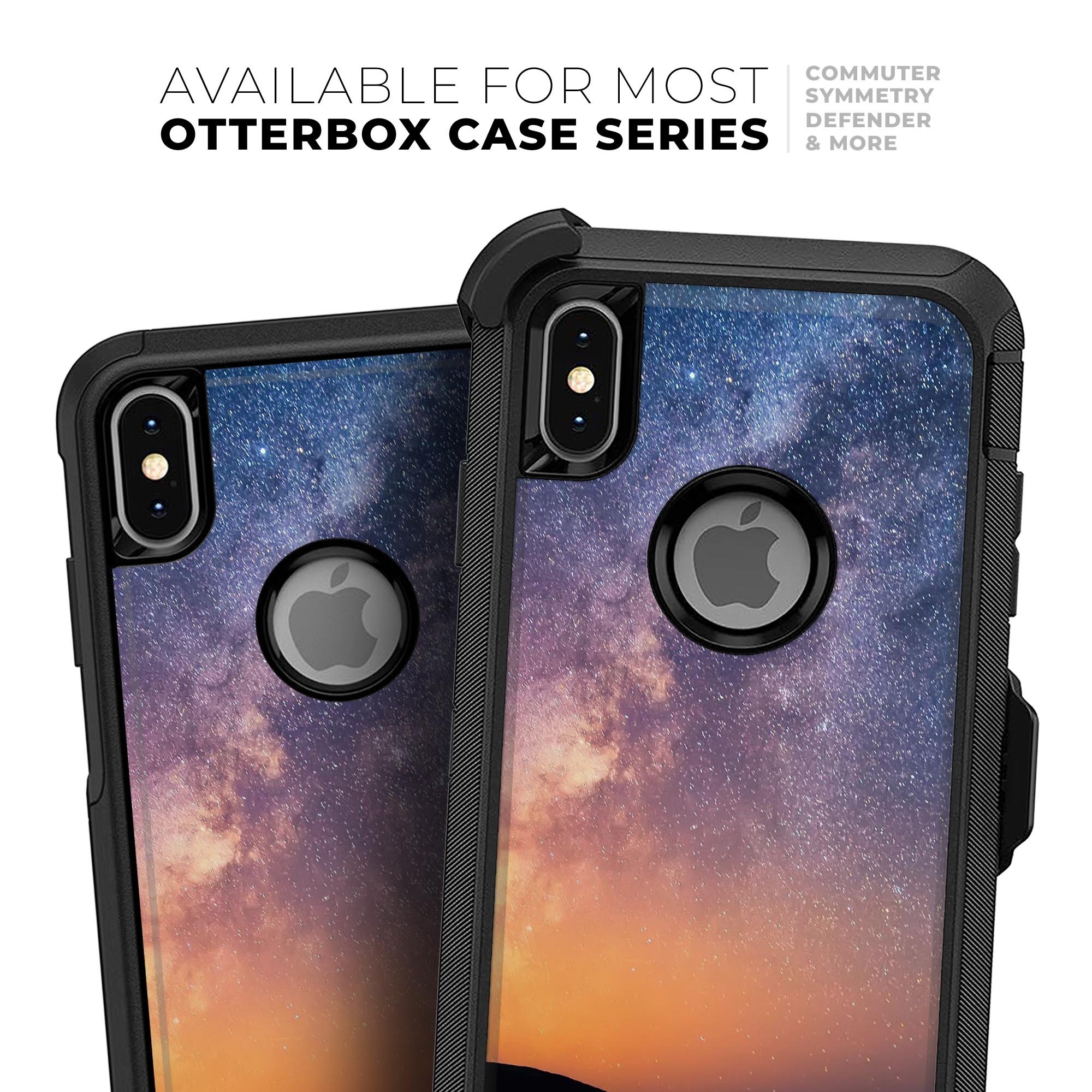 Reach for the Stars Skin Kit for iPhone OtterBox Cases featuring vibrant starry design and premium 3M material.