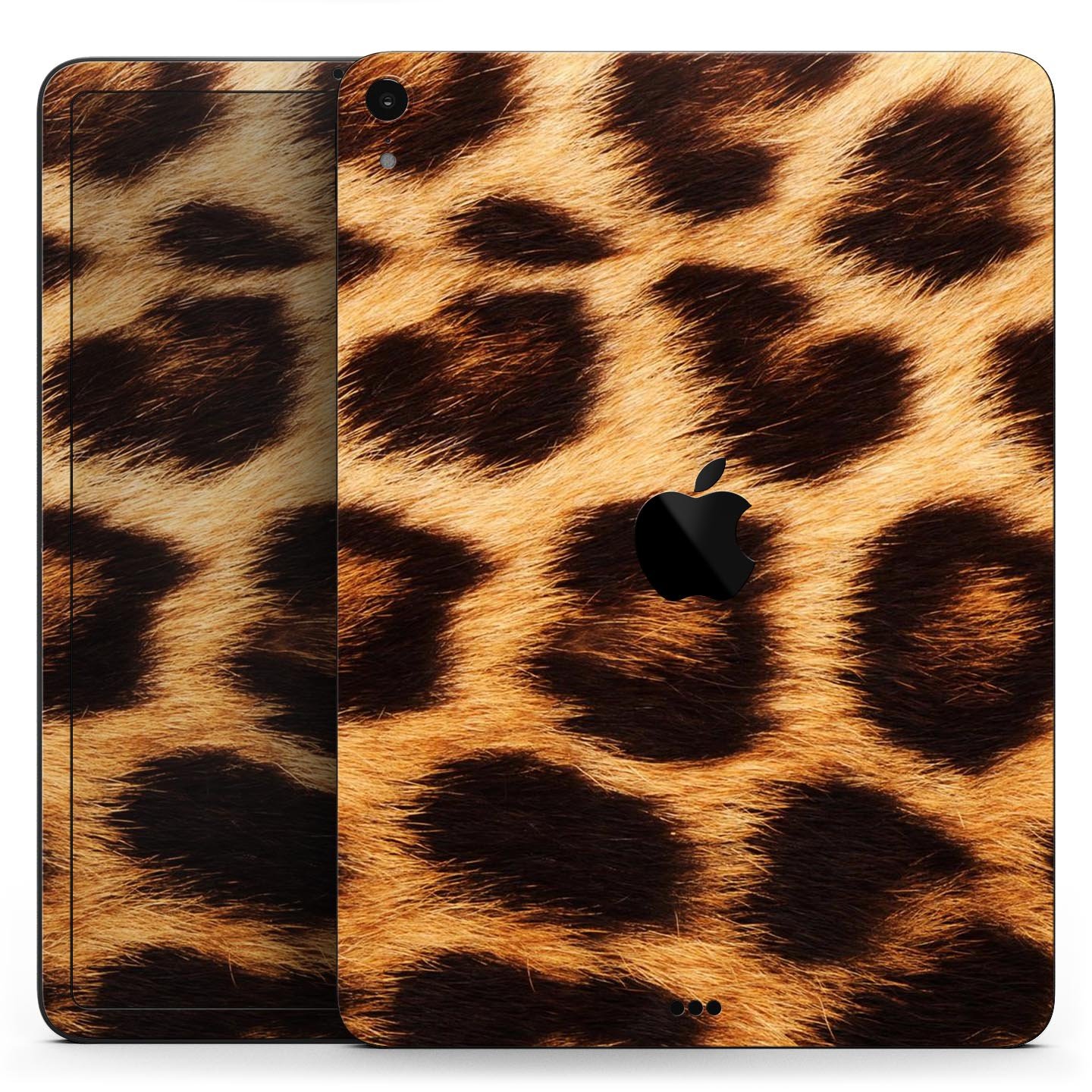 Real Cheetah Print Full Body Skin Decal for Apple iPad Pro, showcasing a vibrant cheetah pattern on a sleek device.