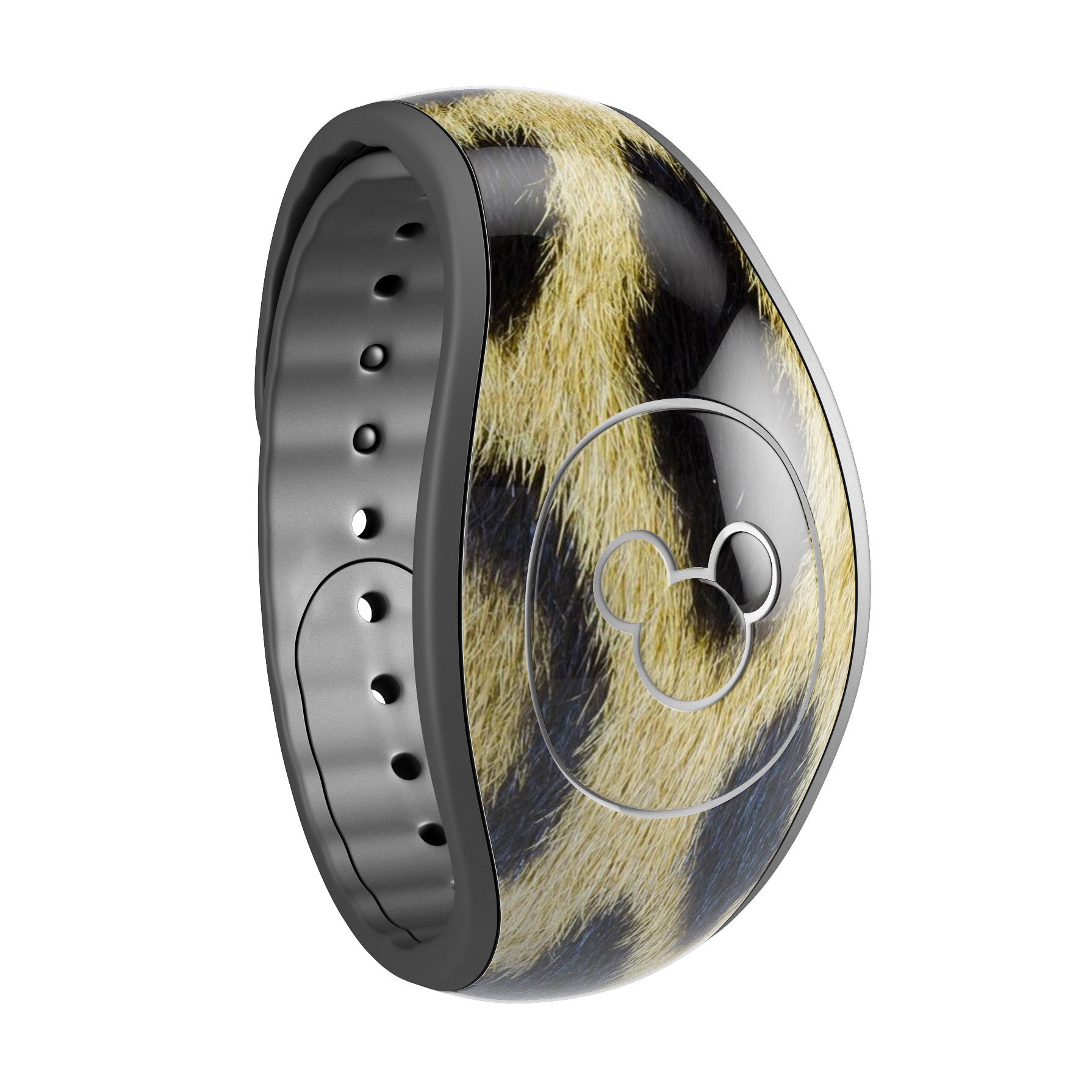 Real Leopard Hide V3 decal skin wrap kit for Disney Magic Band, showcasing a stylish leopard print design.