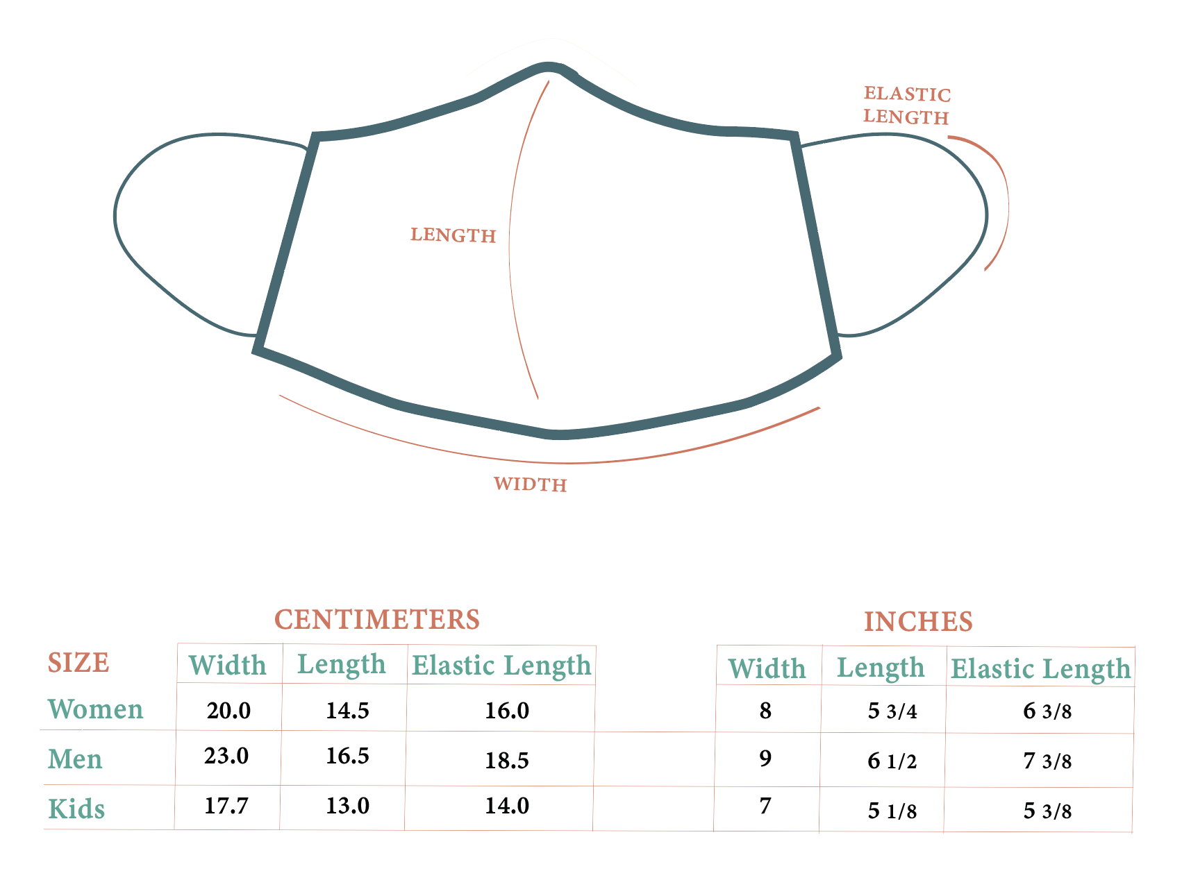 Handmade red face mask made from 100% organic linen with a pocket filter, adjustable elastic loops, and moldable nose bridge.