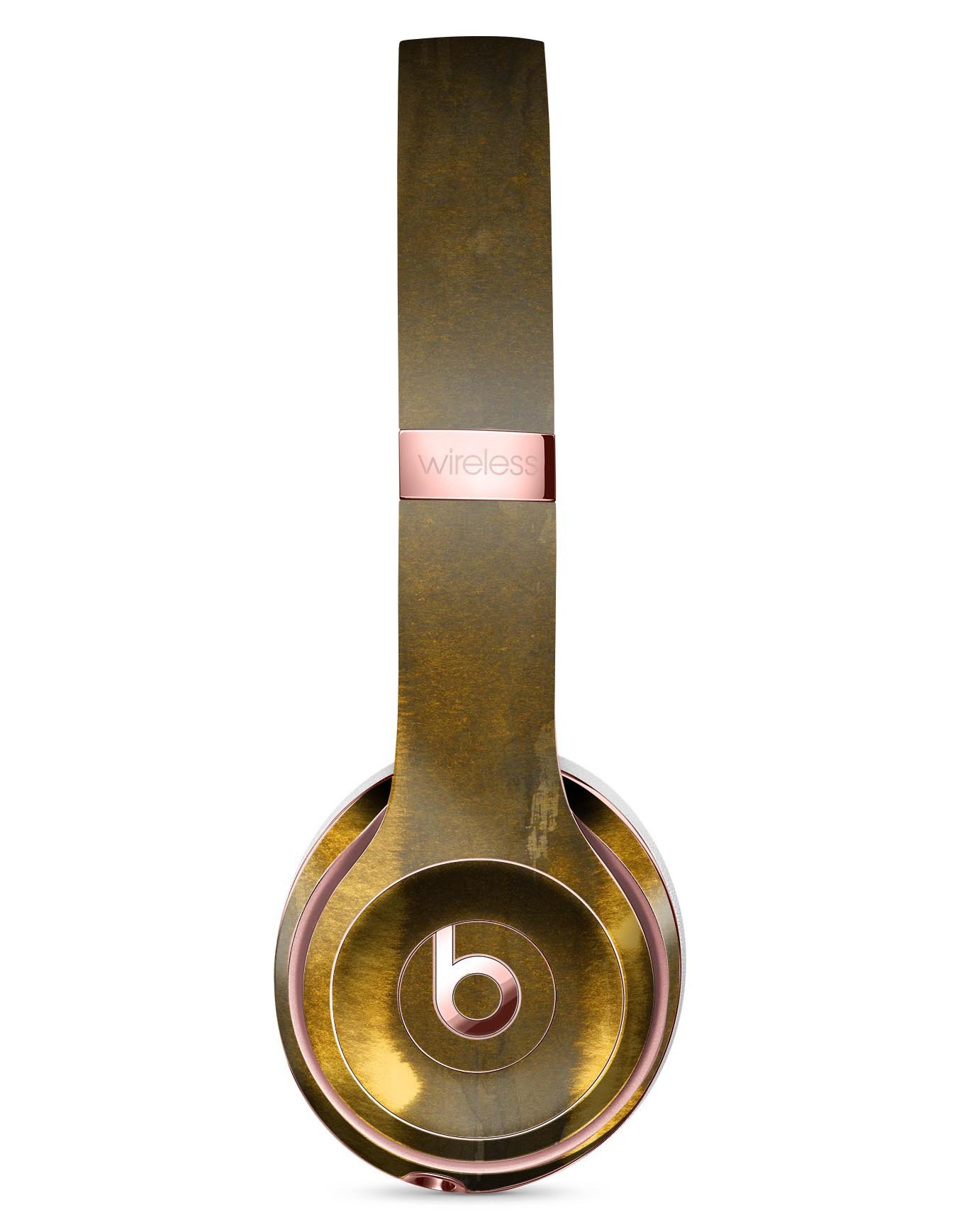 Reflective Golden Forest Full-Body Skin Kit for Beats by Dre Solo 3 Wireless Headphones, showcasing a vibrant design and premium vinyl material.