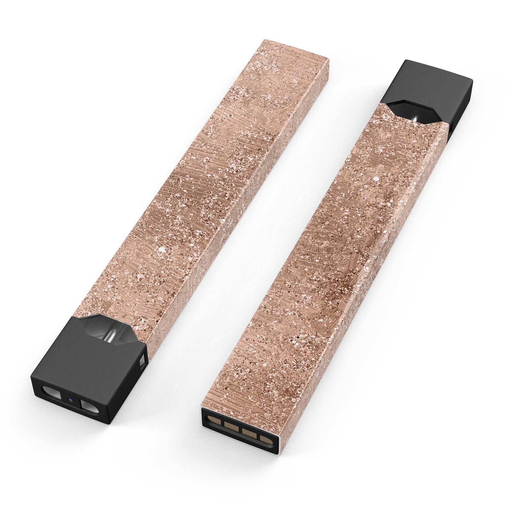 Rose Gold Scratched skin-wrap sticker designed for JUUL vaping device, showcasing a stylish and protective design.
