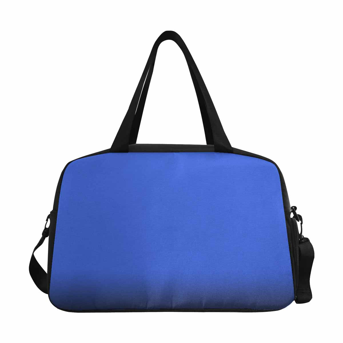 Royal Blue Tote and Crossbody Travel Bag made from durable nylon, featuring spacious compartments and adjustable strap.